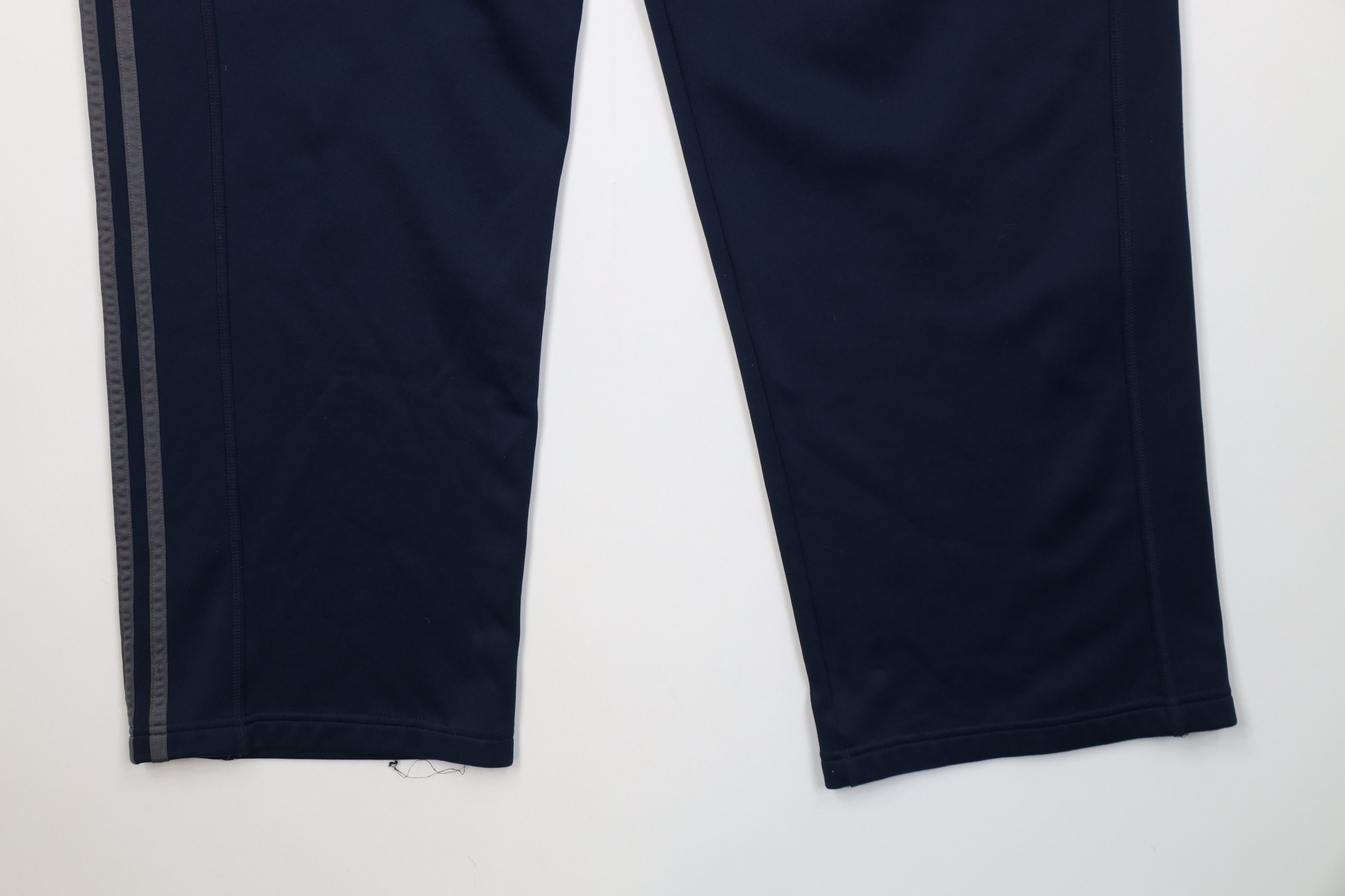Adidas Vintage Y2K Adidas Striped Wide Leg Sweatpants Pants Blue Size US 40 / EU 56 - 13 Thumbnail