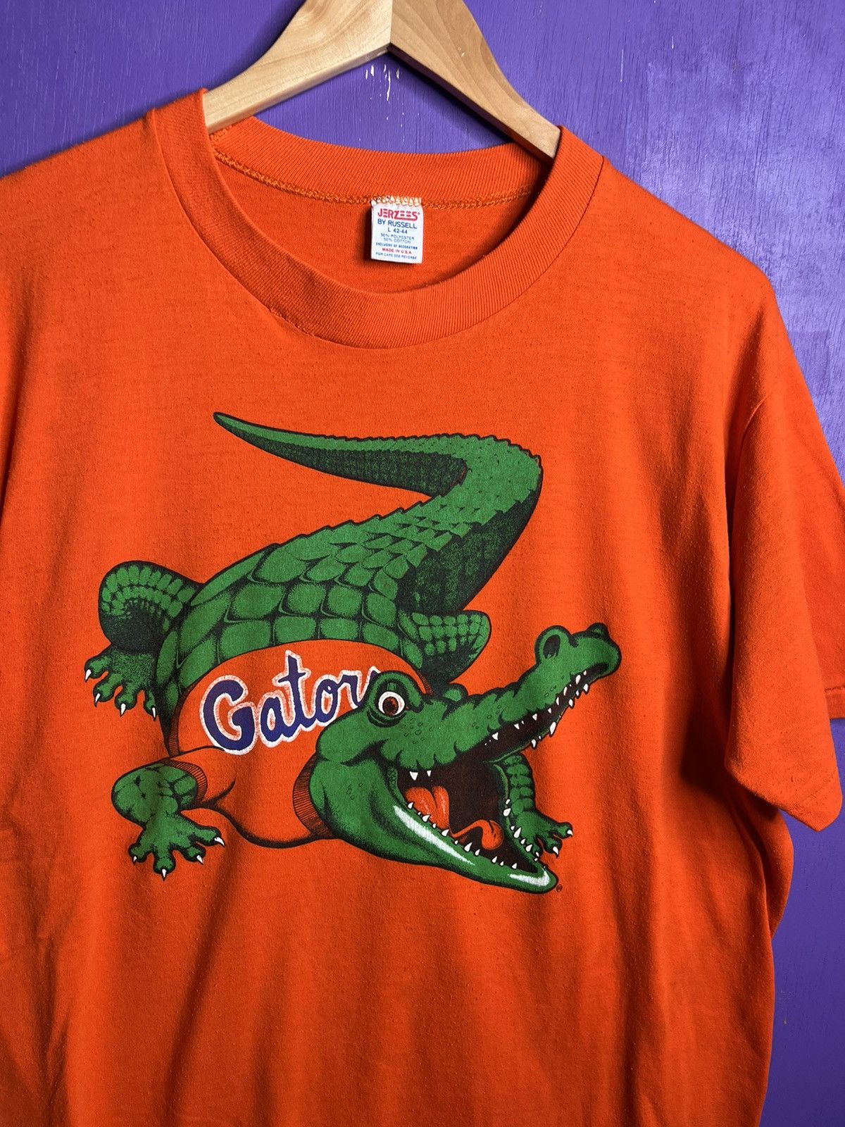 Other Vintage 80s Florida gators gator logo t-shirt Size US L / EU 52-54 / 3 - 3 Thumbnail