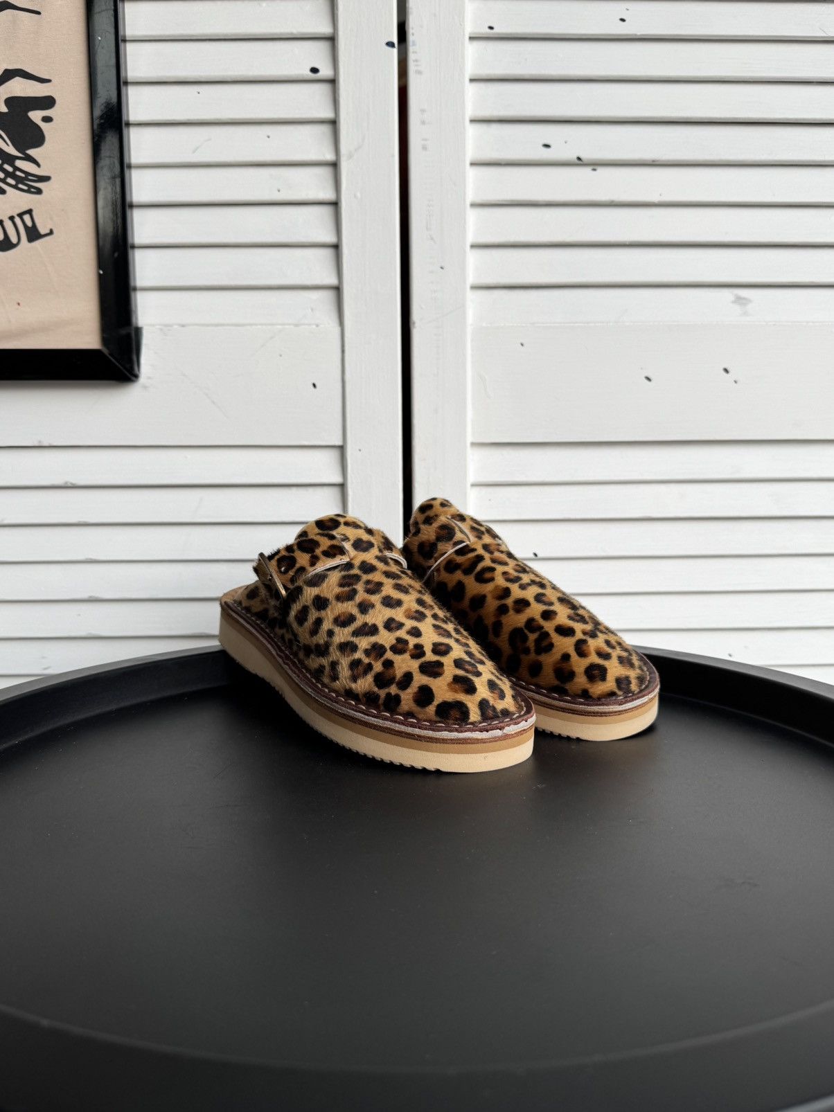 Fracap YMC X FRACAP Calfskin Pony Hair Mules - Leopard Print Size US 6 / IT 36 - 2 Thumbnail