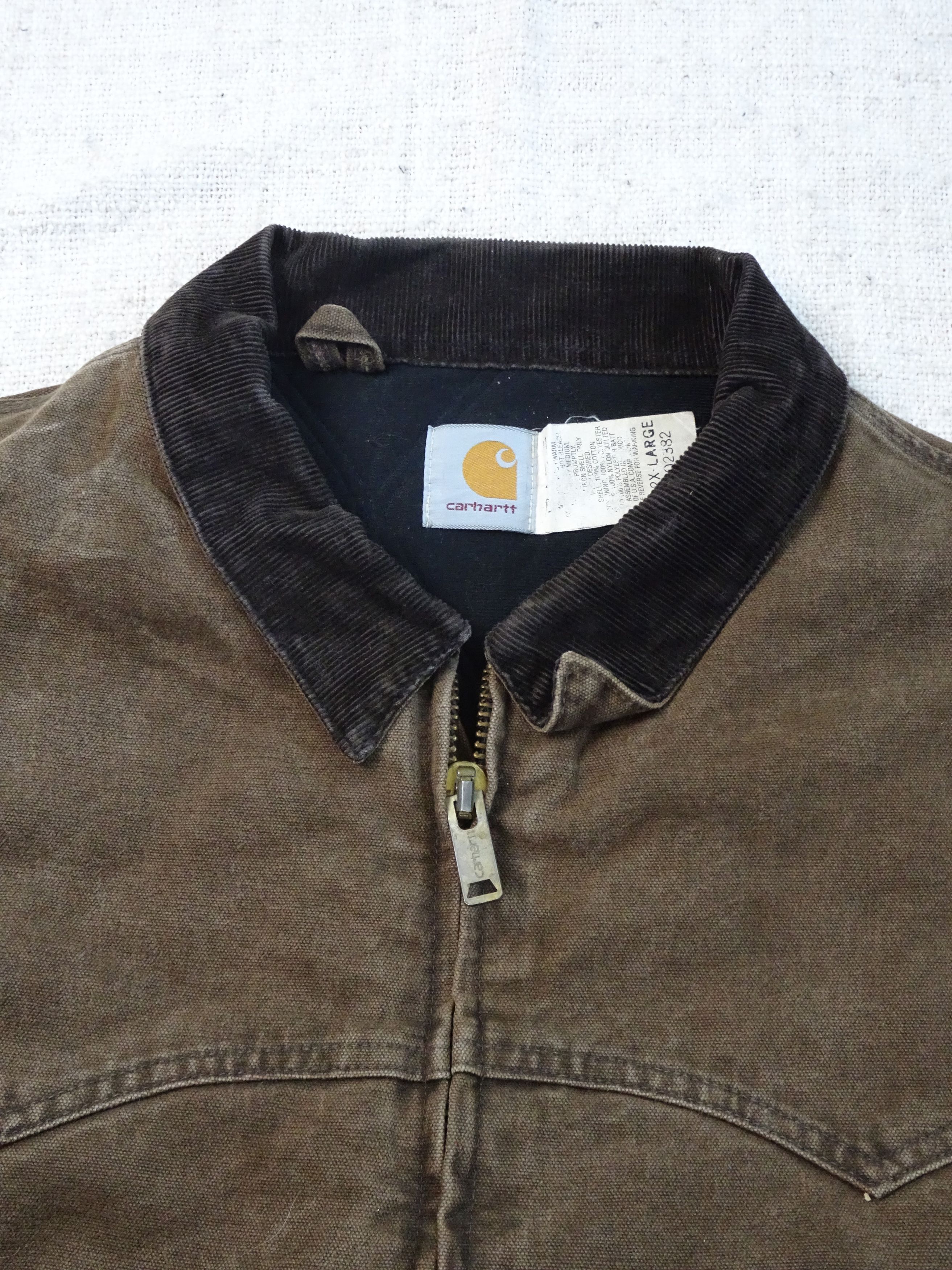 Carhartt Vintage Carhartt Detroit Jacket Canvas Workwear Brown Size US XXL / EU 58 / 5 - 3 Thumbnail