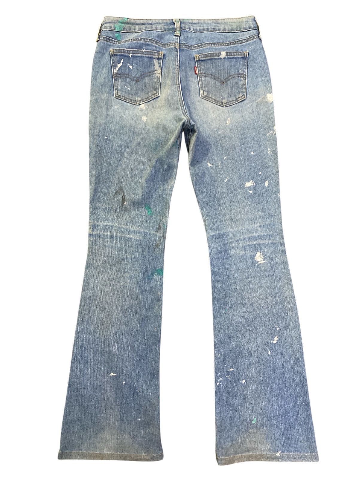 If Six Was Nine × Levi's × Levi's Vintage Clothing Vintage Levi’s Paint Splatter Flared Denim Size US 31 - 13 Thumbnail