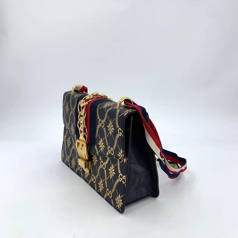 Gucci Gucci Color-blocked GG diamond pattern printed one-shoulder Size ONE SIZE - 3 Thumbnail