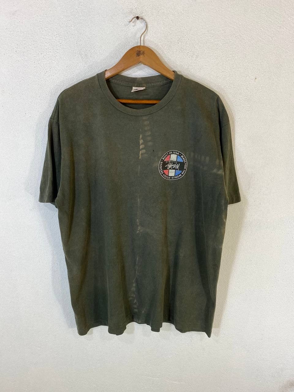 Stussy vintage stussy made in usa faded tee nice design Size US L / EU 52-54 / 3 - 2 Thumbnail