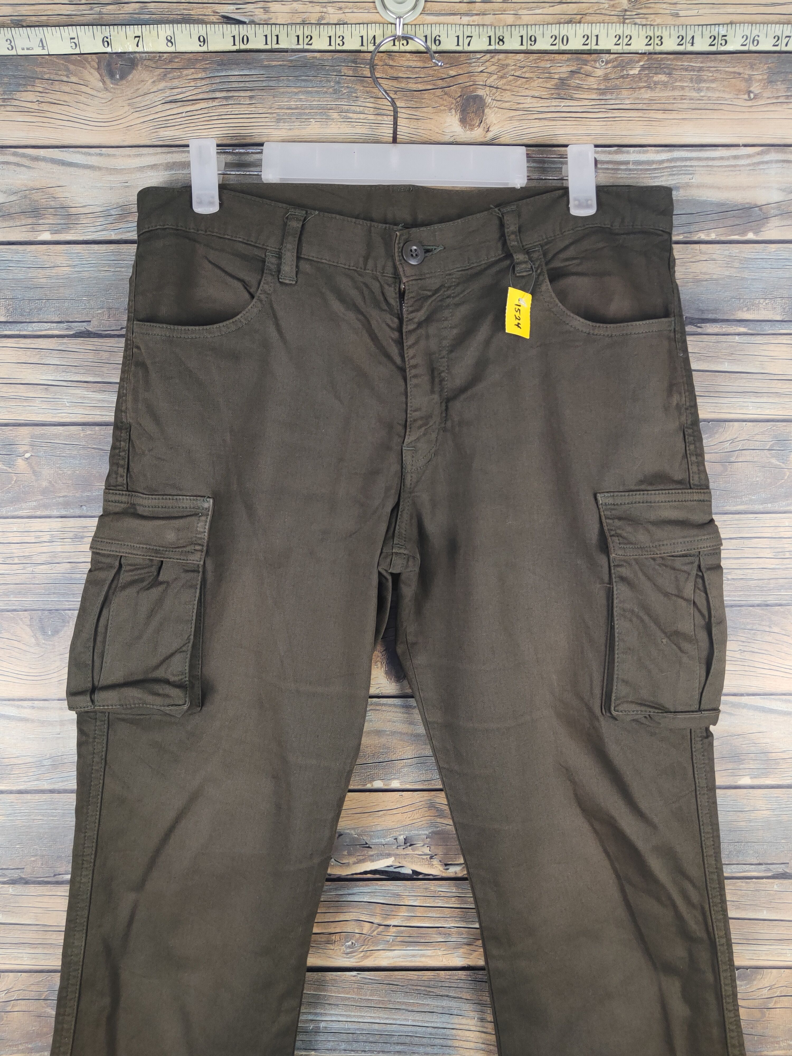 Japanese Brand DL Japanese Brand Brown Multipocket Cargo Pants #1524 Size US 33 - 2 Thumbnail