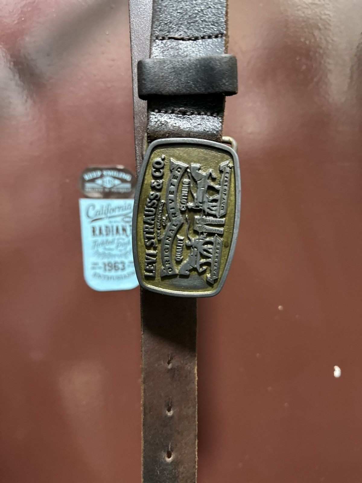 Levi's Vintage Live’s horse leather , made in Italy 🇮🇹, dark brown Size ONE SIZE - 3 Thumbnail