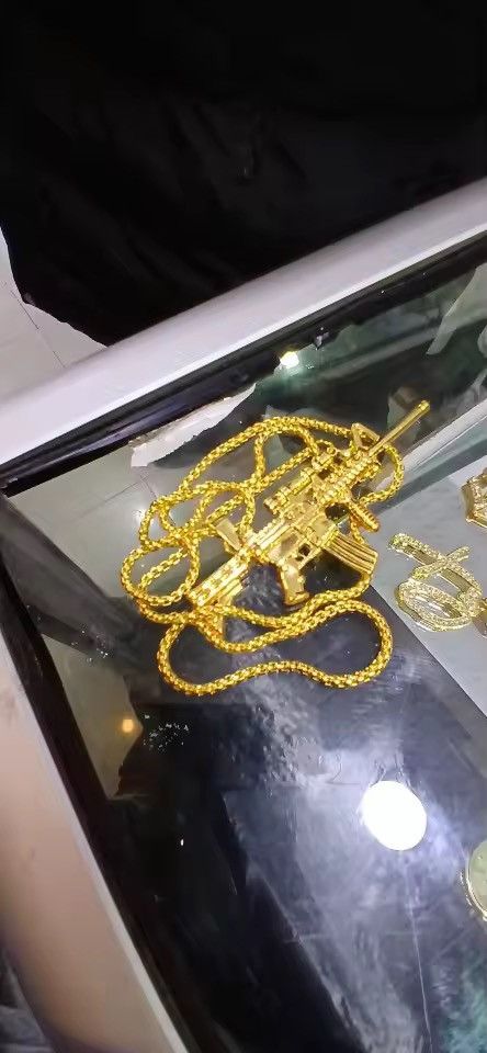 Jewelry Machine Gun Pendant Necklace Size ONE SIZE - 8 Thumbnail