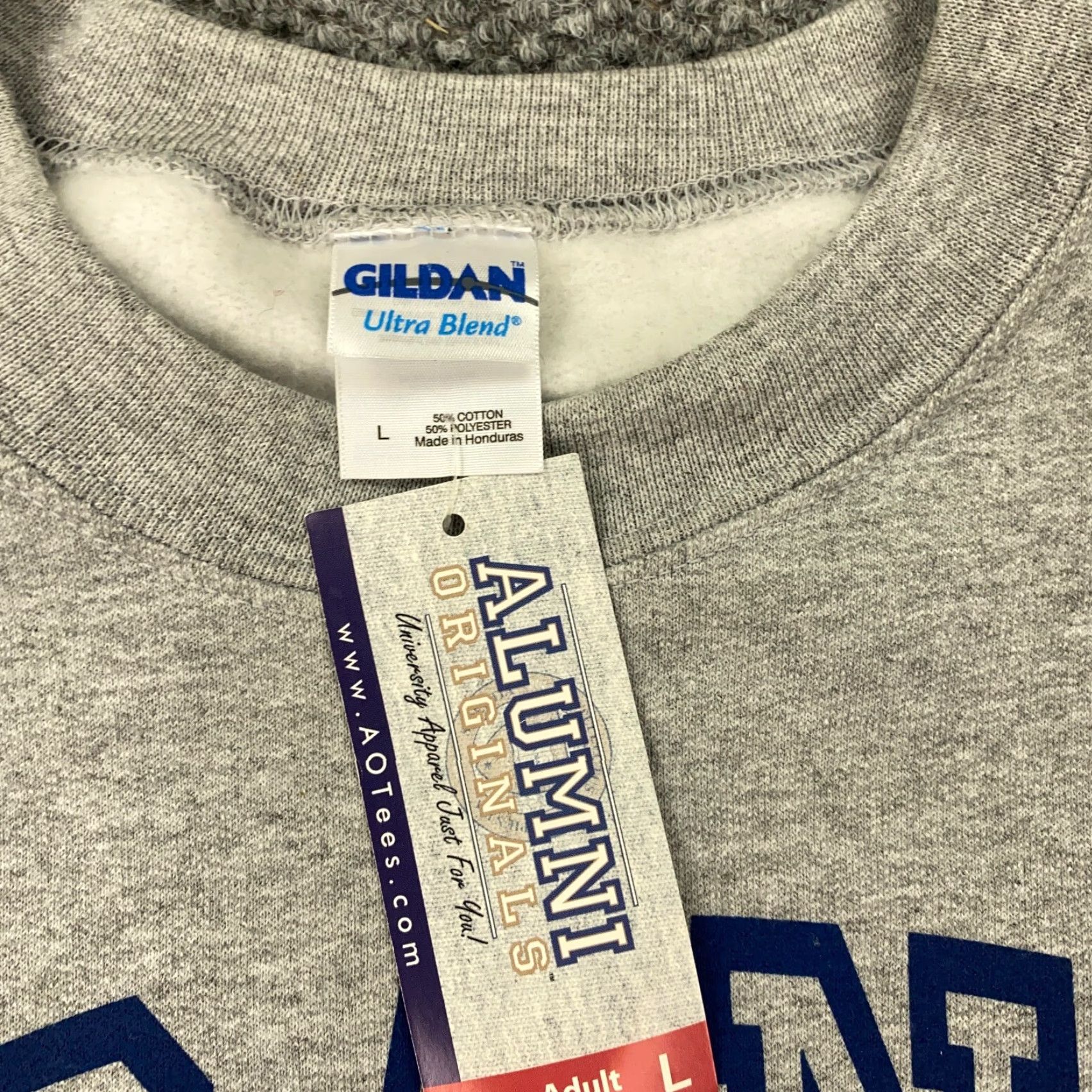 Gildan VTG Grant University Sweatshirt Mens Large Gray Spellout Duke Blue Devils YTK" Size US L / EU 52-54 / 3 - 3 Thumbnail