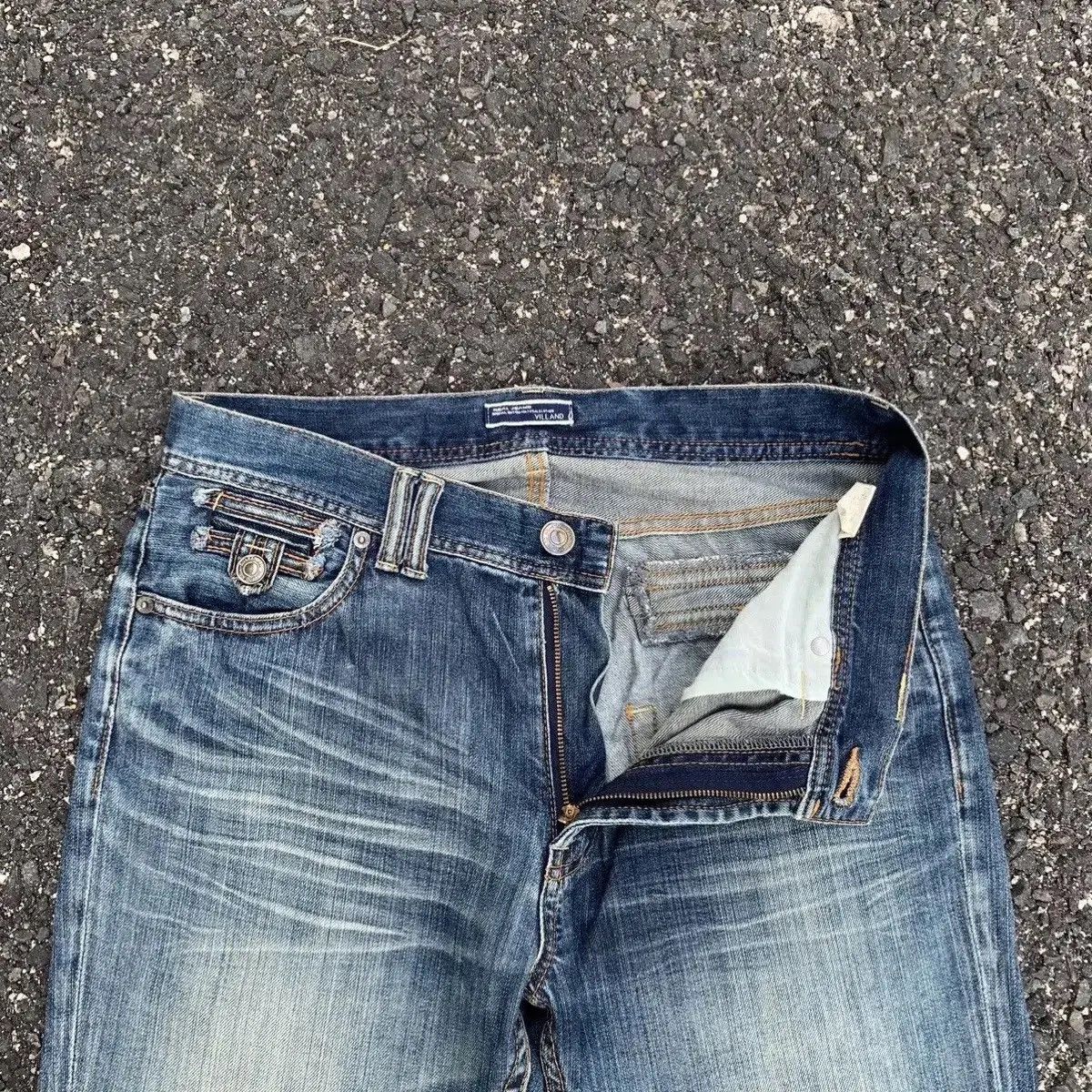 14th Addiction Vintage Villand Jeans W32 L31 Distressed Denim Faded Pants Size US 32 / EU 48 - 8 Thumbnail