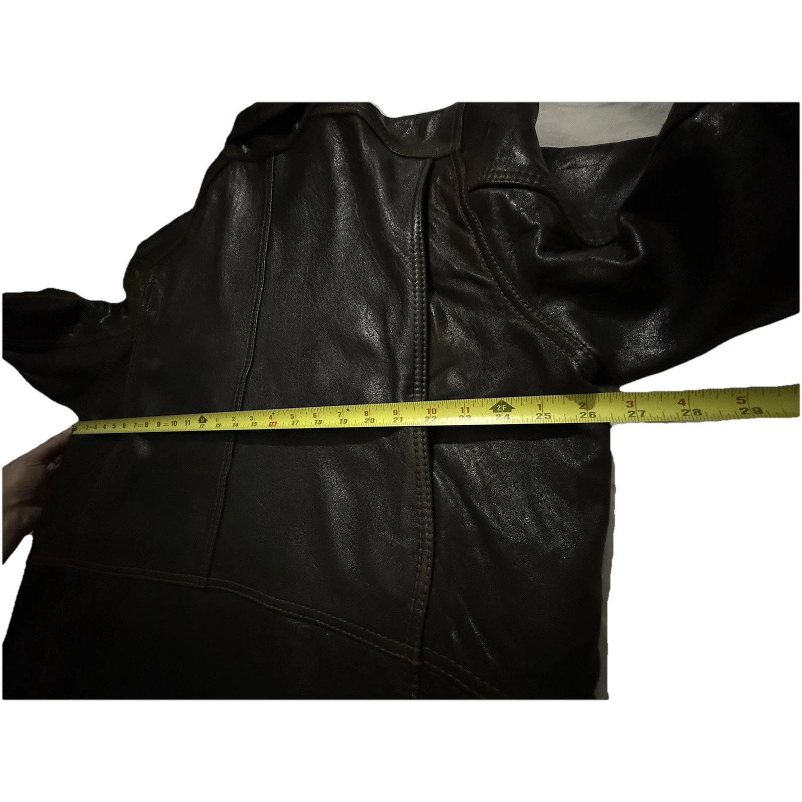 Andrew Marc Vintage Andrew Marc New York Brown Leather Biker Jacket Mens Size US XL / EU 56 / 4 - 10 Thumbnail