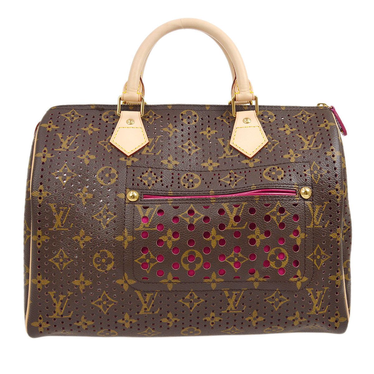 image of Louis Vuitton 2006 Speedy 30 Monogram Perfo M95180 15725 in Black, Women's