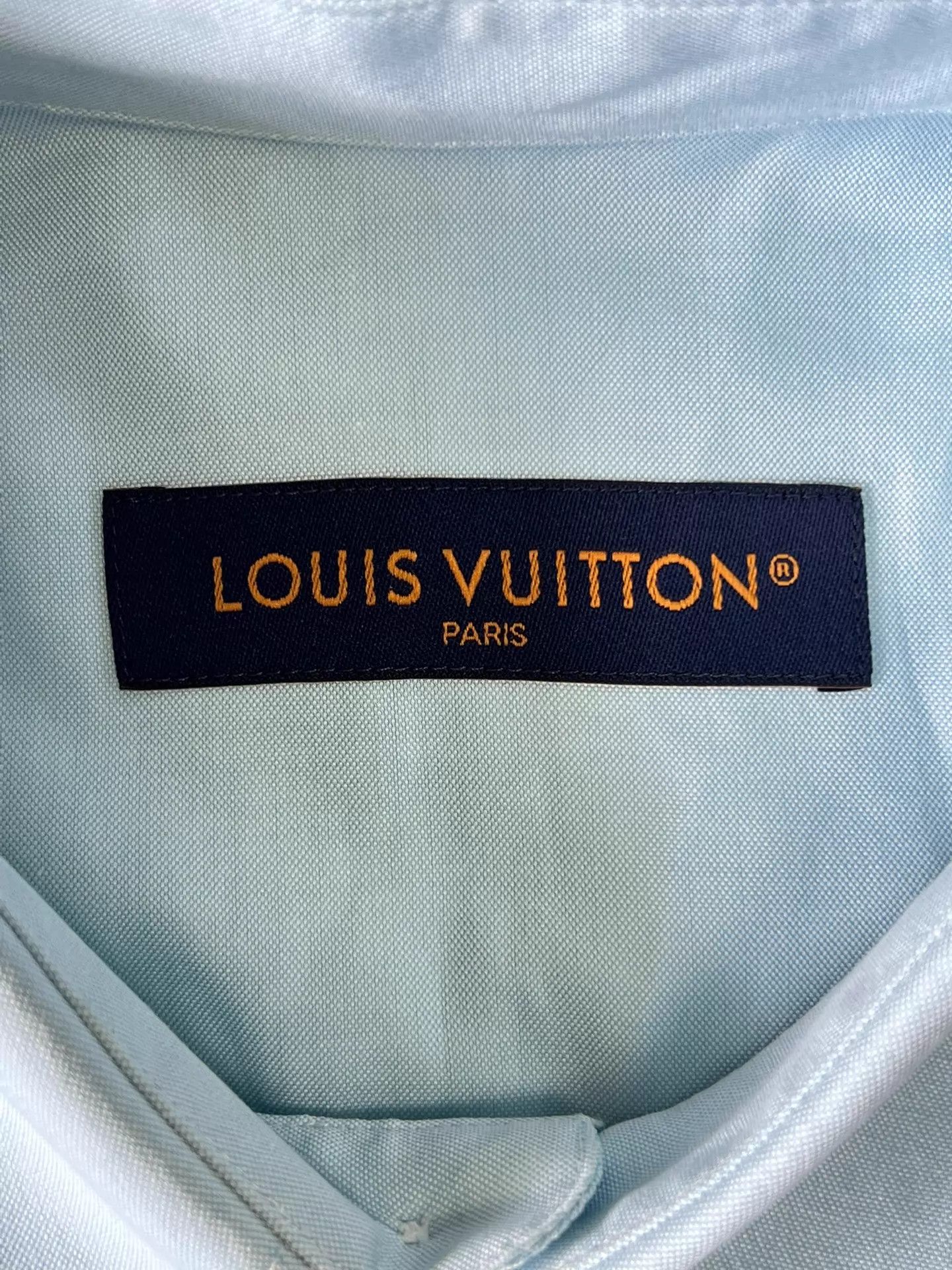 Louis Vuitton LV 24ss Short Sleeve Shirt L.Blue XS Beaded LV Logo Size US XS / EU 42 / 0 - 5 Thumbnail