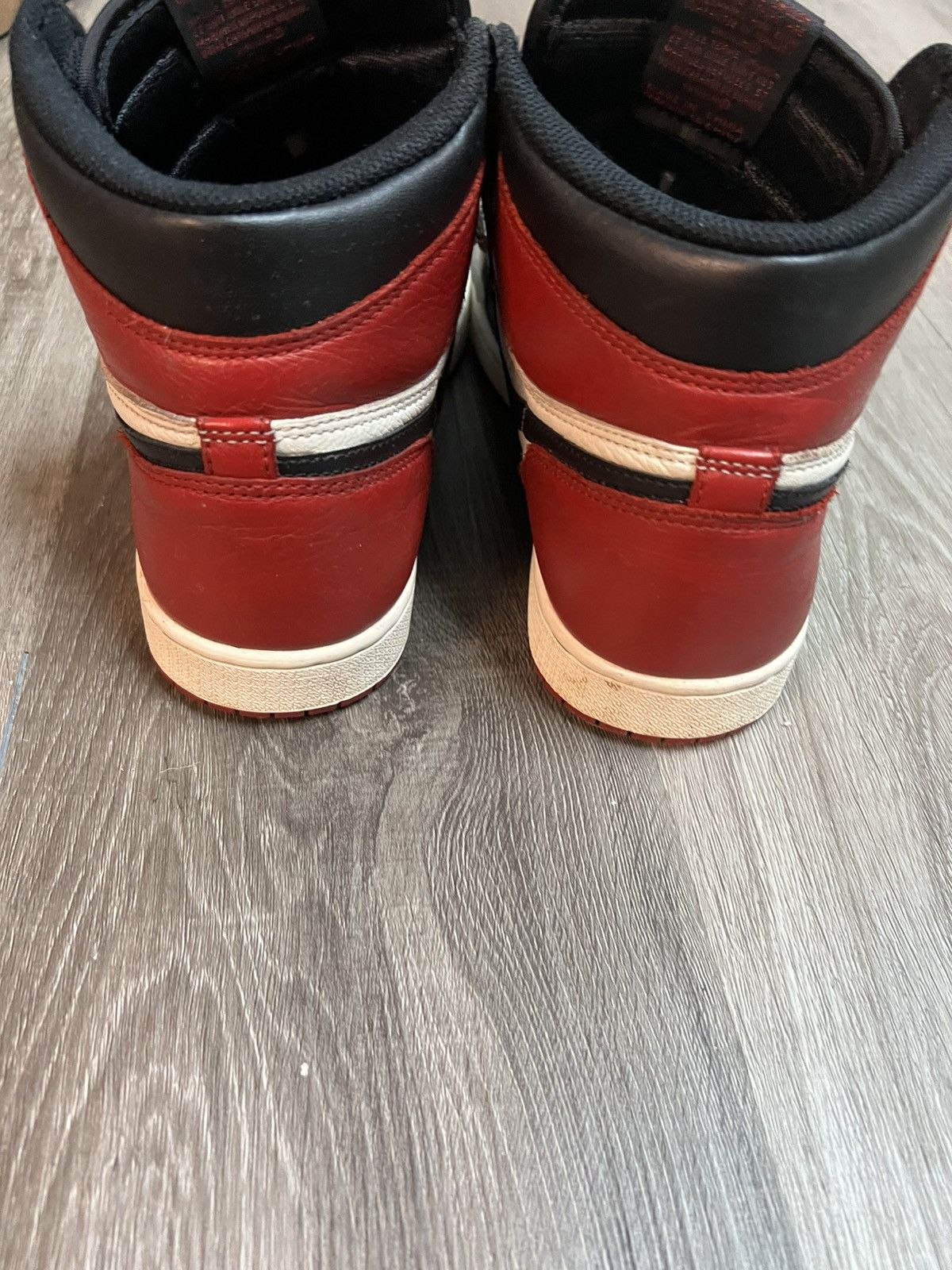 Jordan Brand Jordan 1 Bred Toe Size US 9.5 / EU 42-43 - 4 Thumbnail