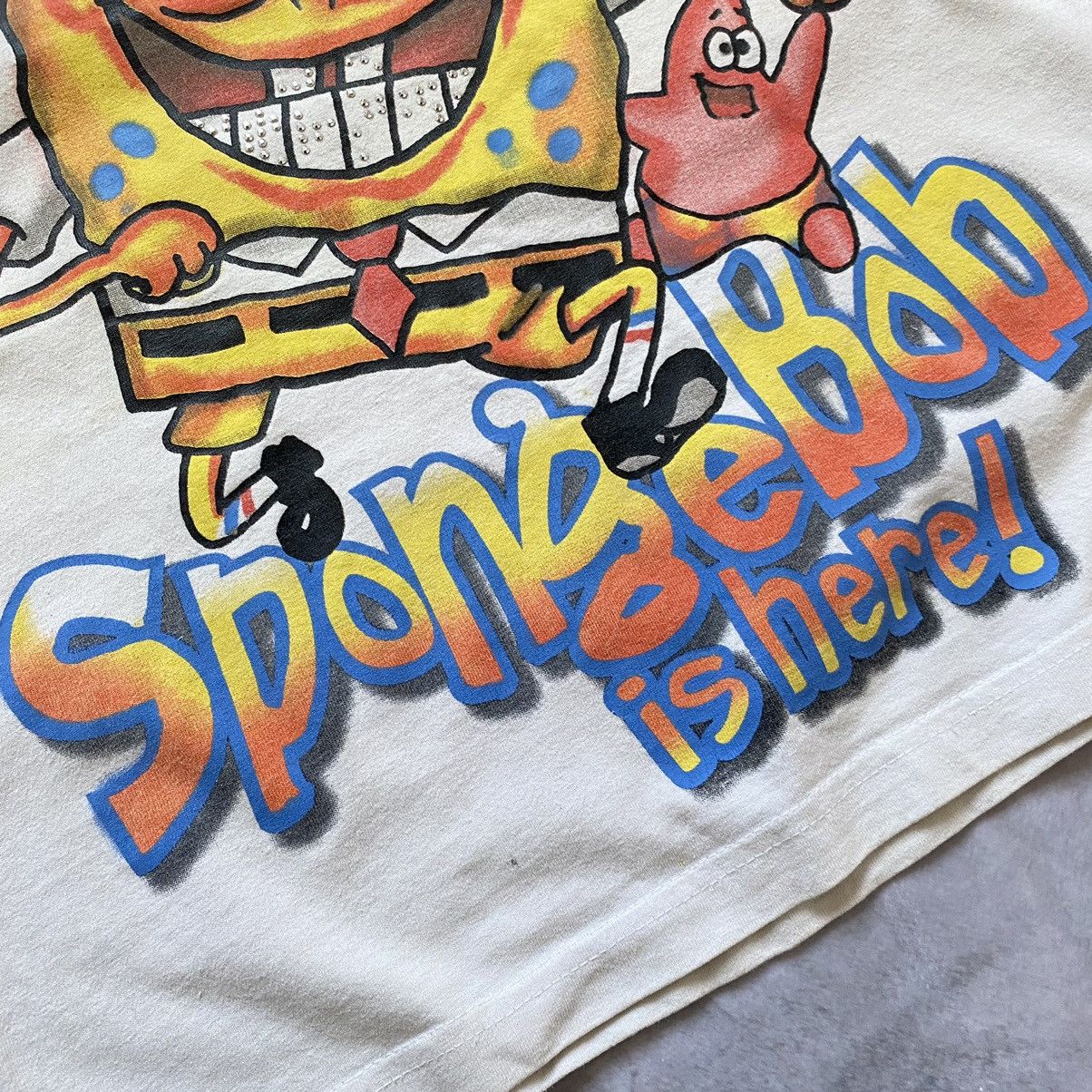 Nickelodeon Vintage 1999-2000 SpongeBob Patrick OG True Big Logo T-shirt Size US M / EU 48-50 / 2 - 5 Thumbnail
