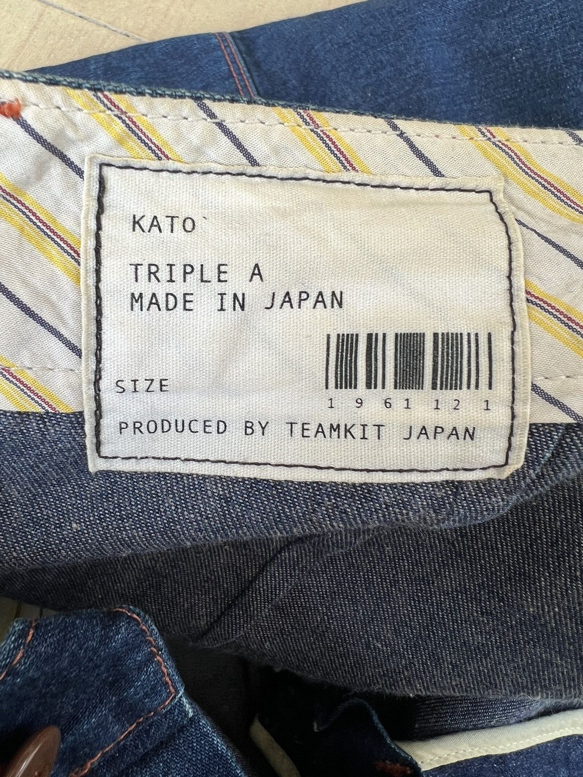 Hiroshi Kato KATO Japan Faded Indigo Denim Work Pant Size US 34 / EU 50 - 21 Thumbnail