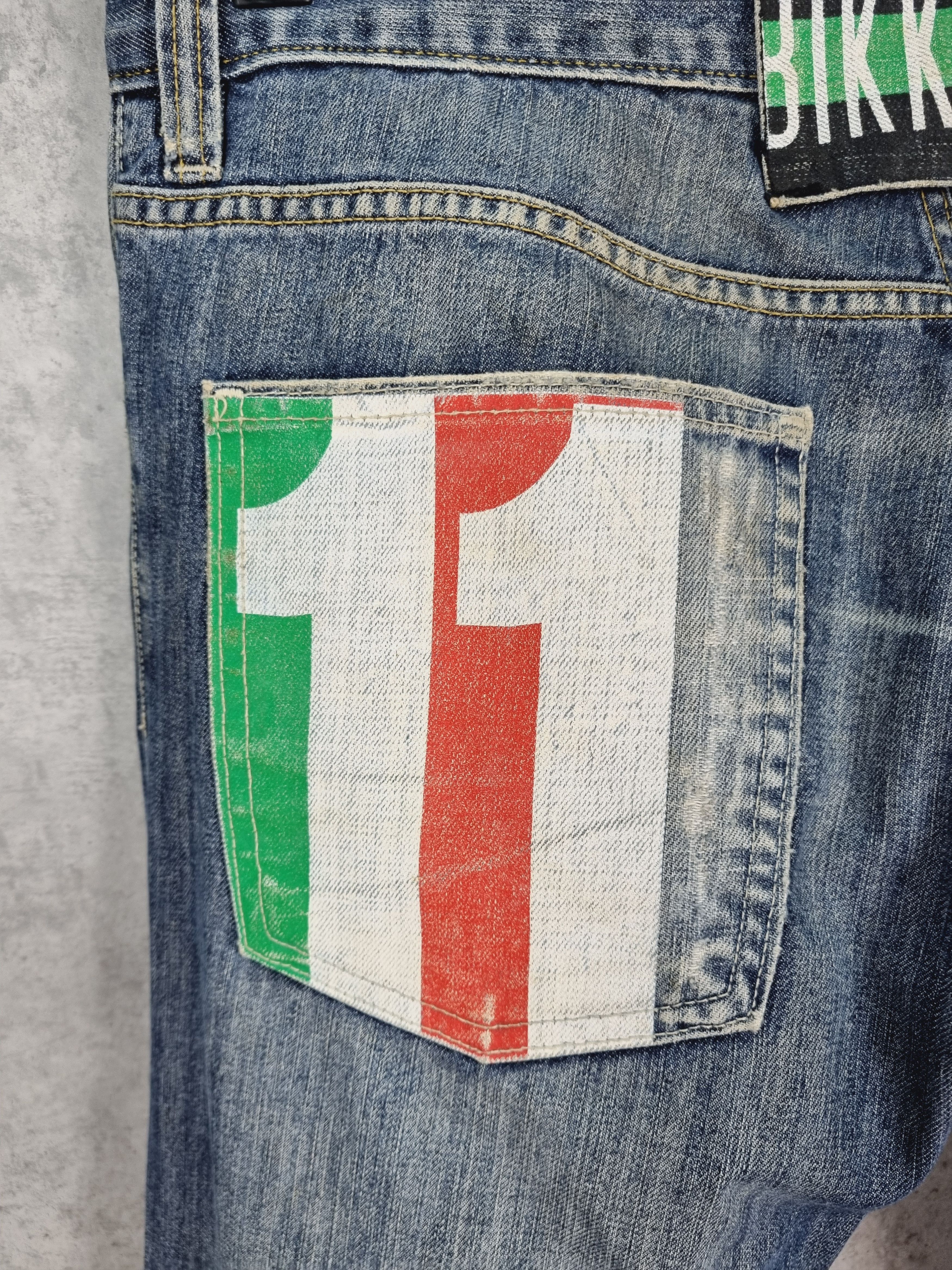 Dirk Bikkembergs × Vintage Bikkembergs Jeans Leather Patch Big Logo Denim Pant Size US 32 / EU 48 - 9 Thumbnail