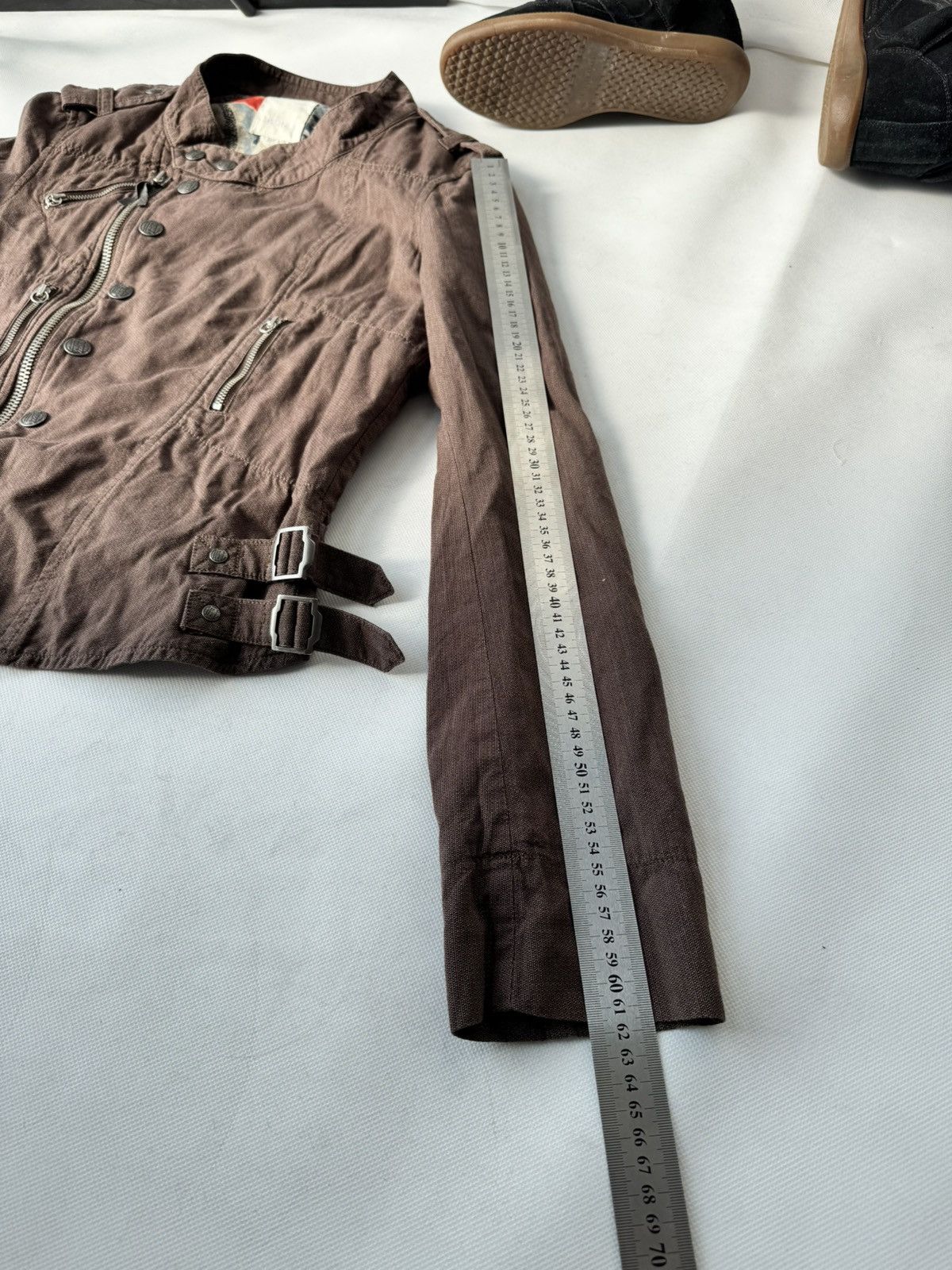 Diesel Archive Diesel Brown Corset Jacket Napoleon Style 00s Size L / US 10 / IT 46 - 22 Thumbnail