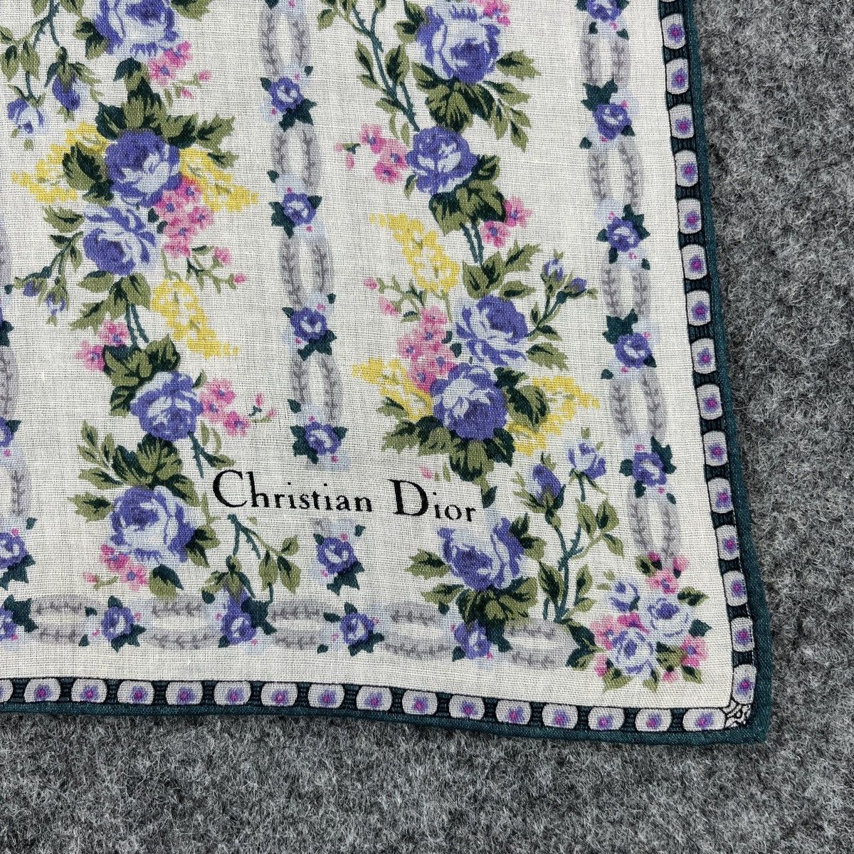 Vintage Christian Dior Handkerchief / Bandana / Neckerchief B710 Size ONE SIZE - 2 Thumbnail