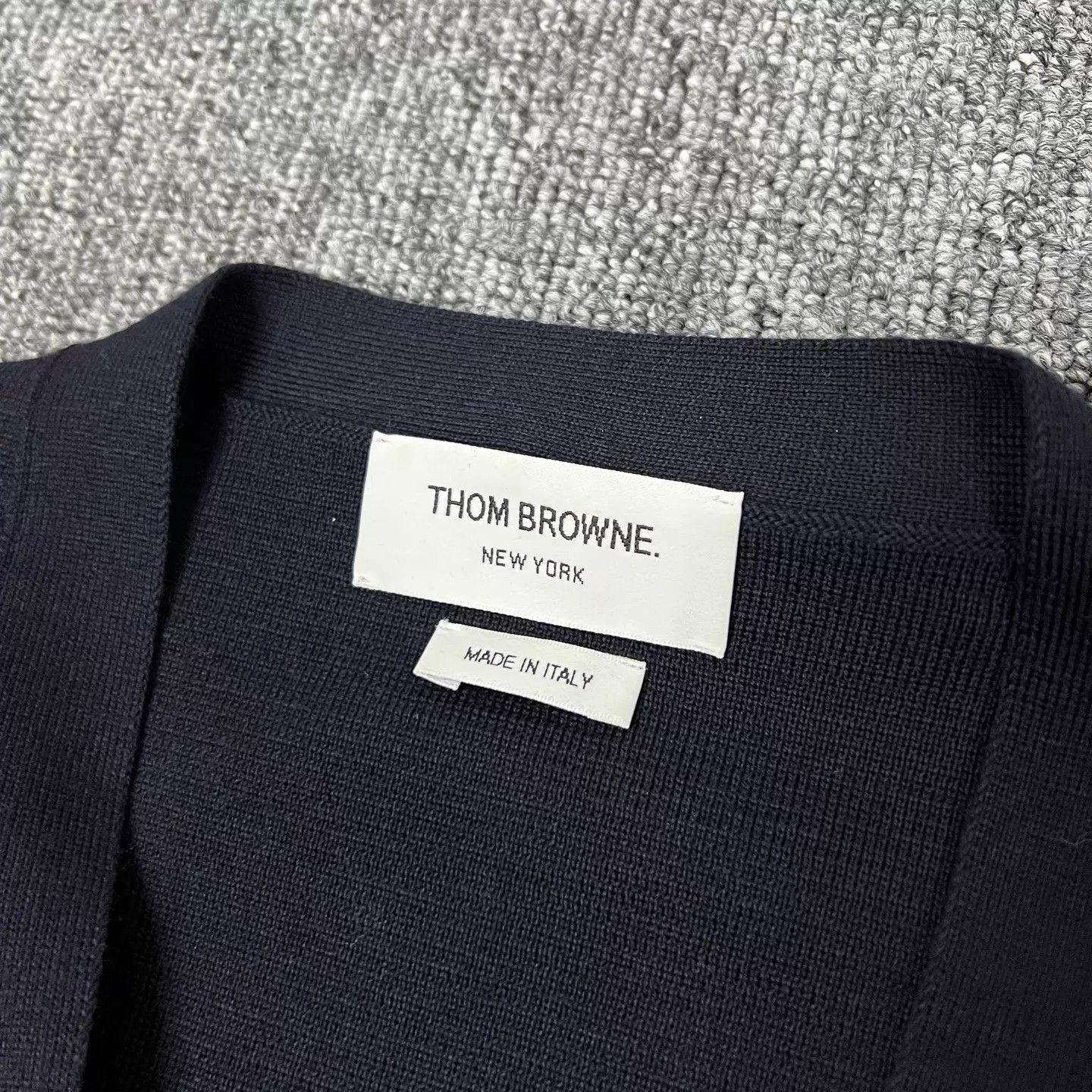 Thom Browne TB 4-Stripe Long Knit Cardigan Navy 38 99 New Size XS / US 0-2 / IT 36-38 - 5 Thumbnail