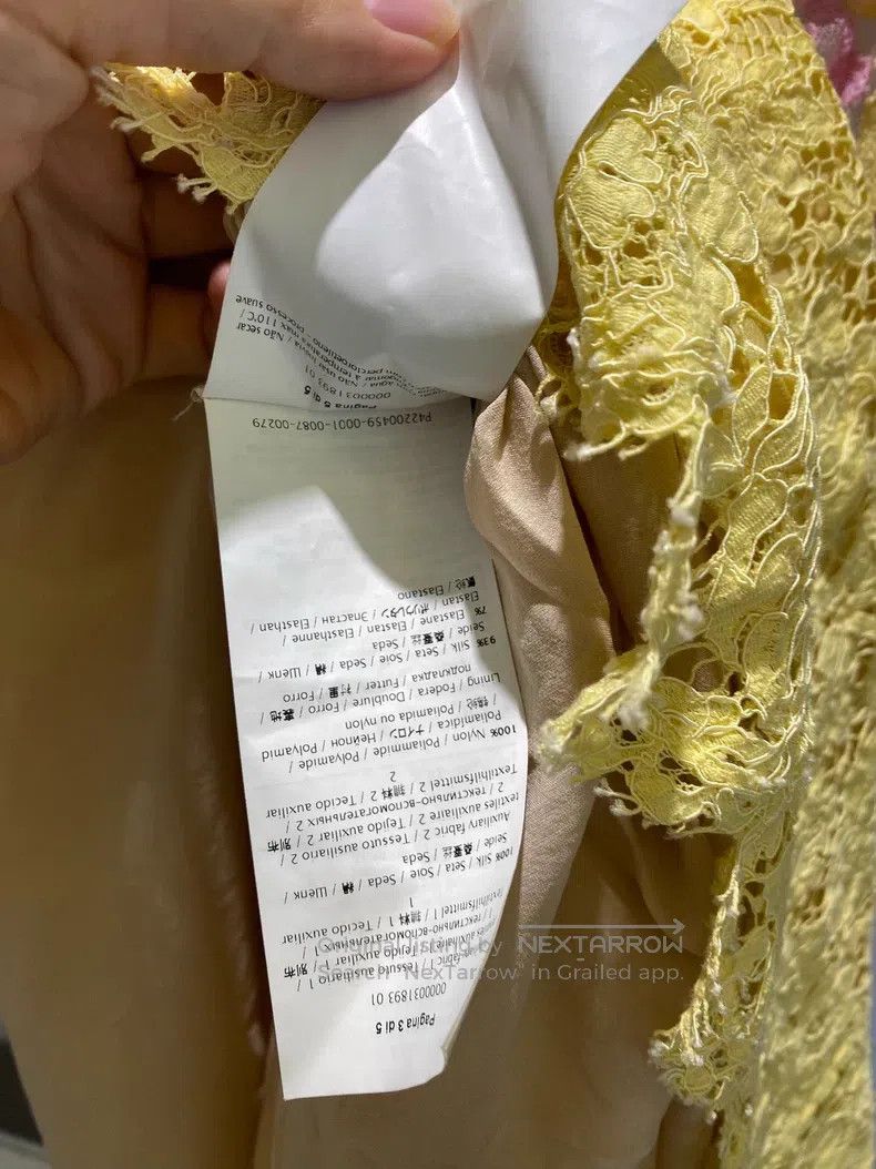 Other Valentino Yellow lace dress Size S / US 4 / IT 40 - 9 Thumbnail