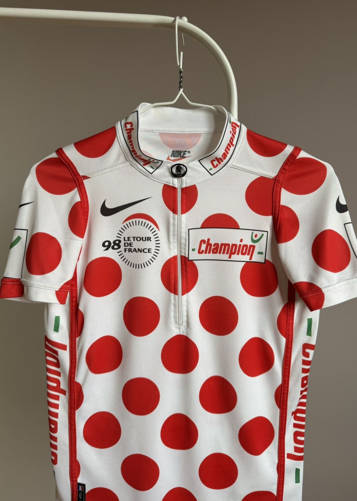 Nike Nike 1998-1999 Le Tour De France Champion Cycling Jersey Size US S / EU 44-46 / 1 - 5 Thumbnail