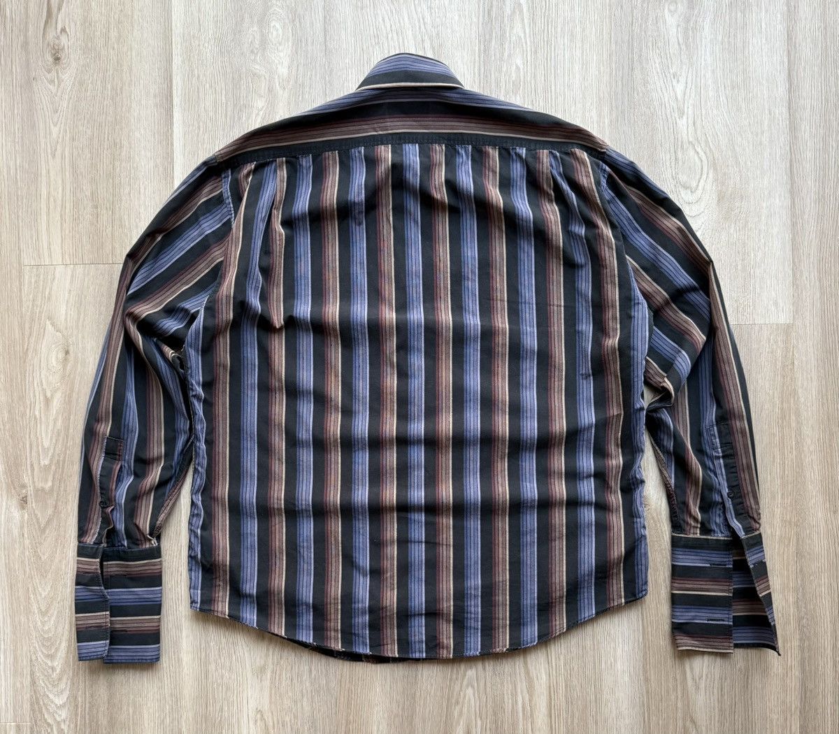 Yves Saint Laurent Vintage YSL Yves Saint Laurent Striped Button Up Shirt Size US L / EU 52-54 / 3 - 8 Thumbnail