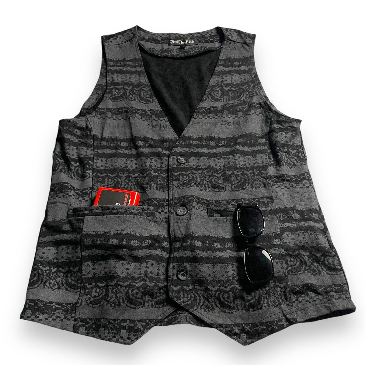 In The Attic 🇯🇵 IN THE ATTIC BUTTON UP GOTHIC VEST Size US L / EU 52-54 / 3 - 2 Thumbnail