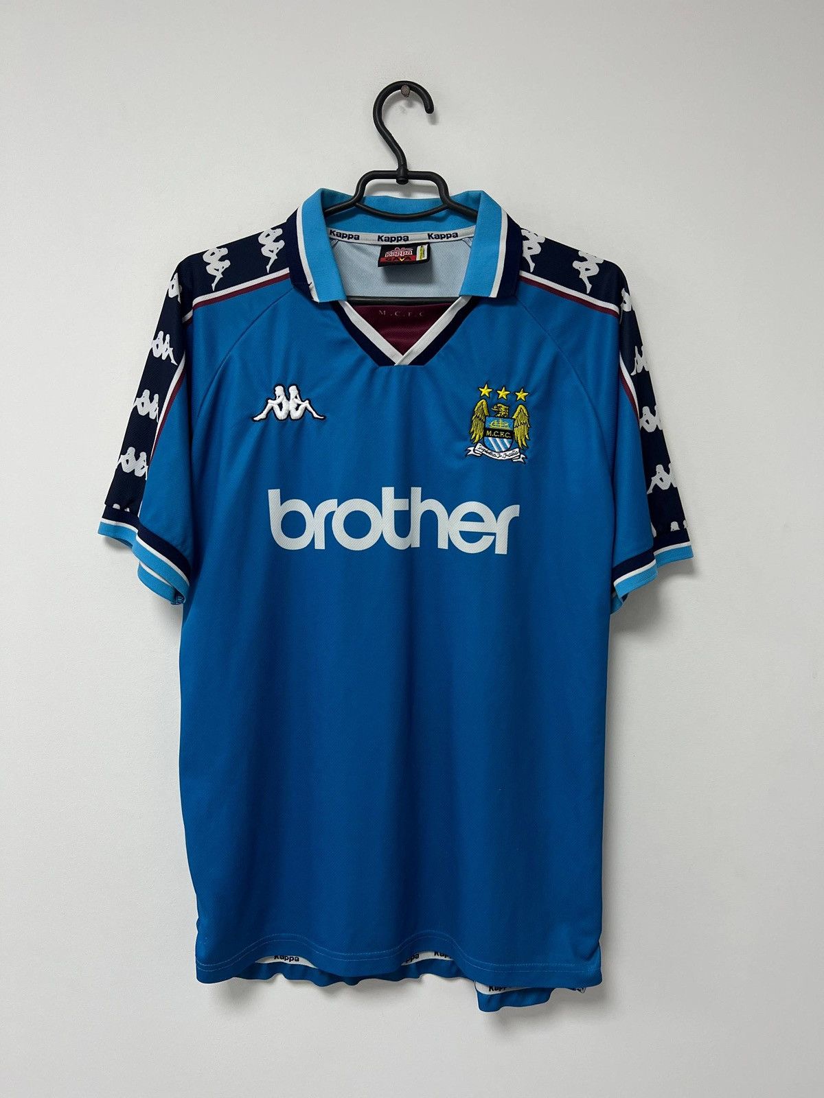 Kappa Vintage Manchester City 1997 1998 1999 Football Shirt L Size US L / EU 52-54 / 3 - 1 Thumbnail