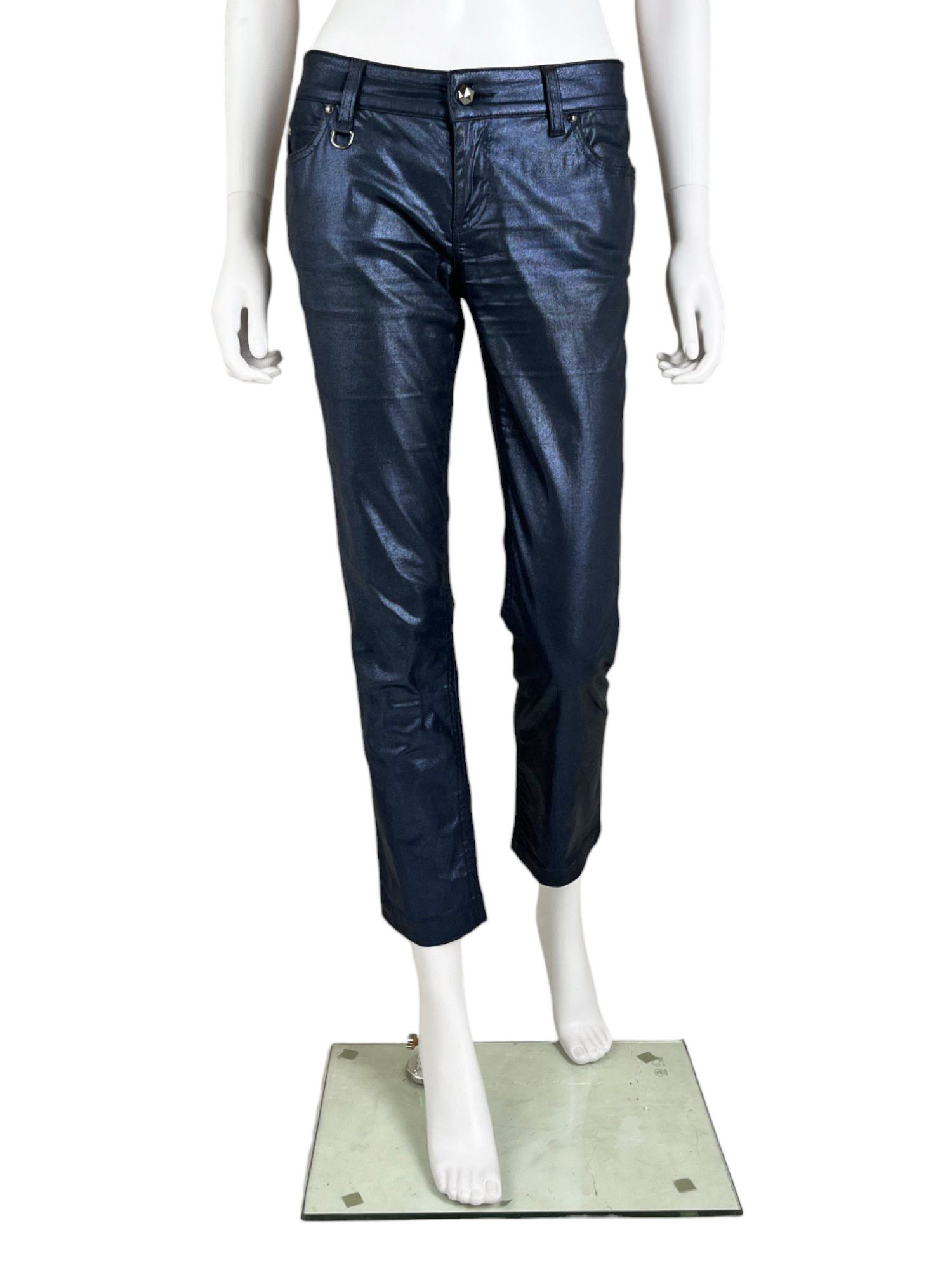 Gucci S/S 2009 Waxed Blue Jeans Size 27" / US 4 / IT 40 - 1 Thumbnail
