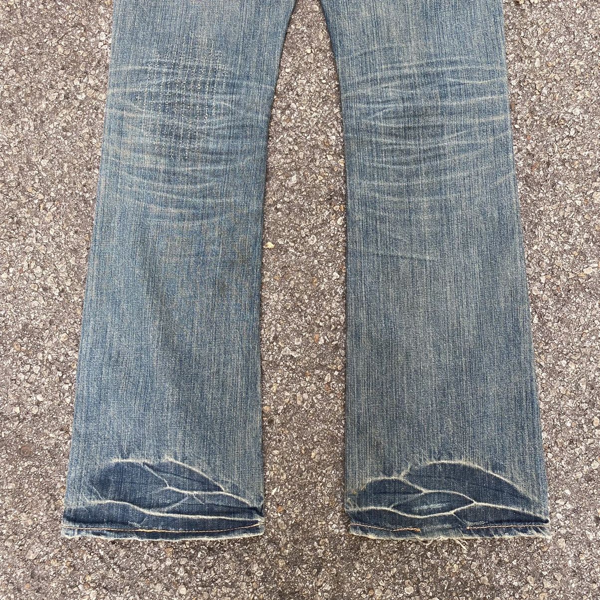 Hysteric Glamour Flare Jeans Japanese On Boards Distressed Denim Low Rise Size US 32 / EU 48 - 13 Thumbnail
