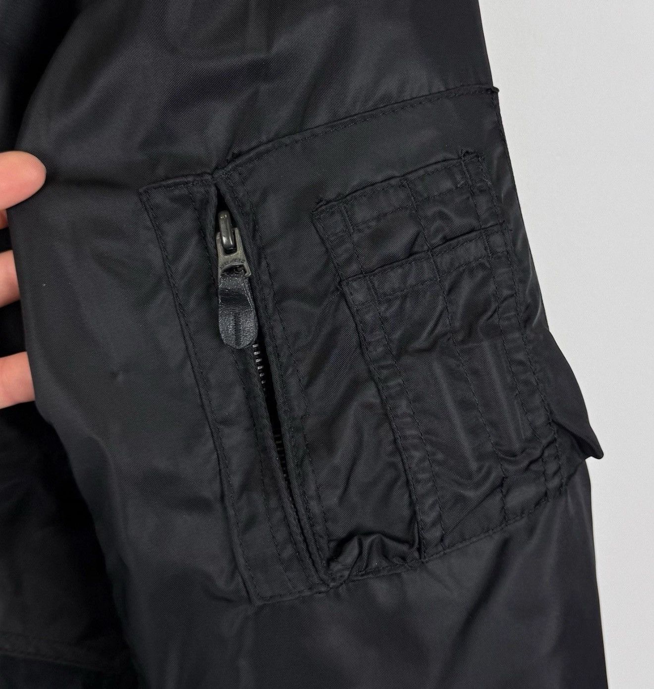 MIL-TEC Mil-Tec SWAT CWU Bomber Jacket Black Full Zip Nylon Military Size US XL / EU 56 / 4 - 6 Thumbnail