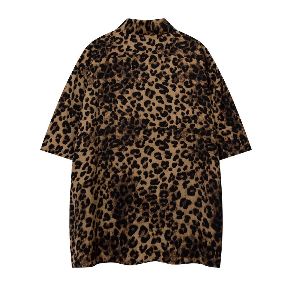 Japanese Brand × Vintage Men's casual American style loose button leopard print shirt Size US L / EU 52-54 / 3 - 2 Thumbnail