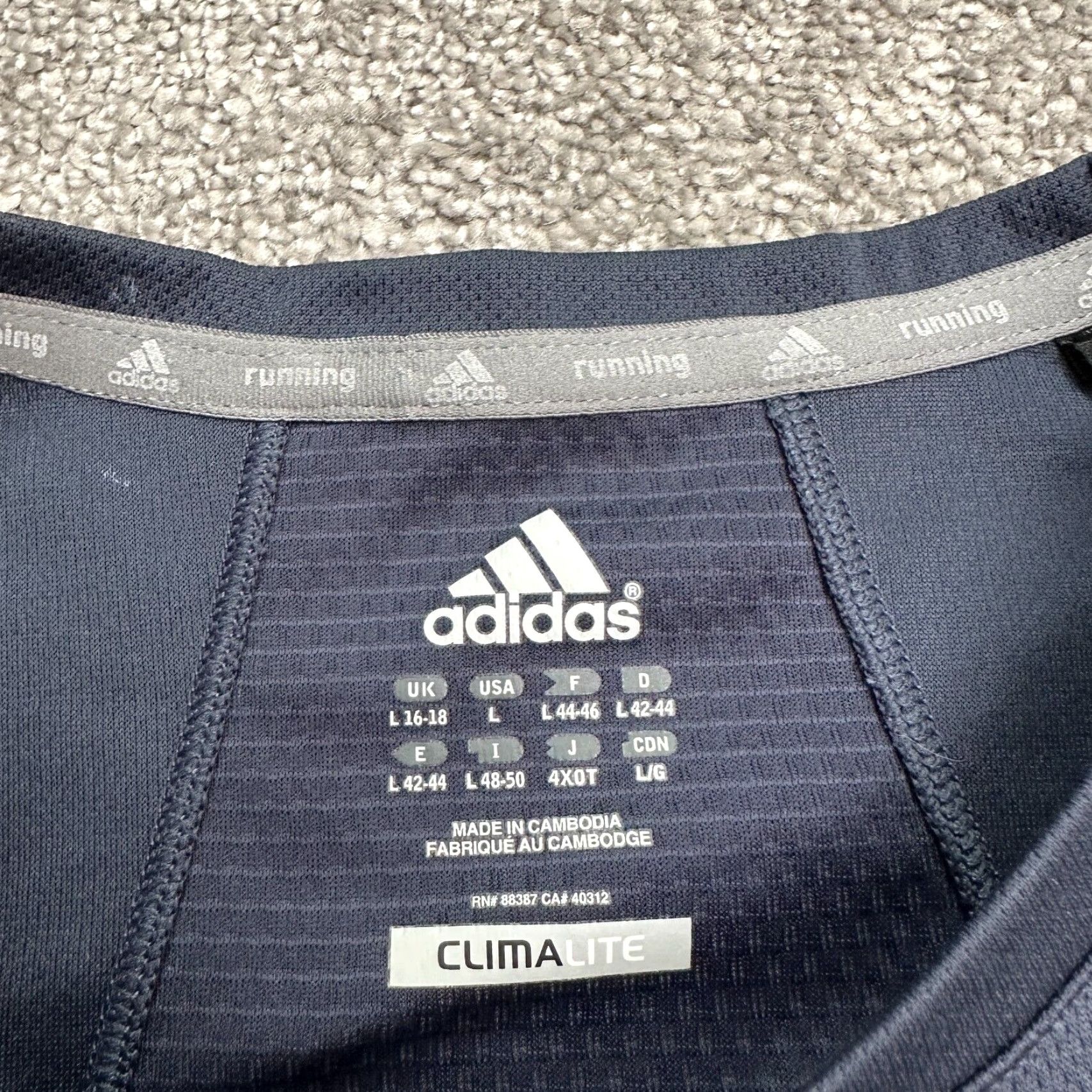 Adidas Adidas Climalite Response Active Top Womens Large Blue Round Neck Long Sleeve Size L / US 10 / IT 46 - 7 Thumbnail