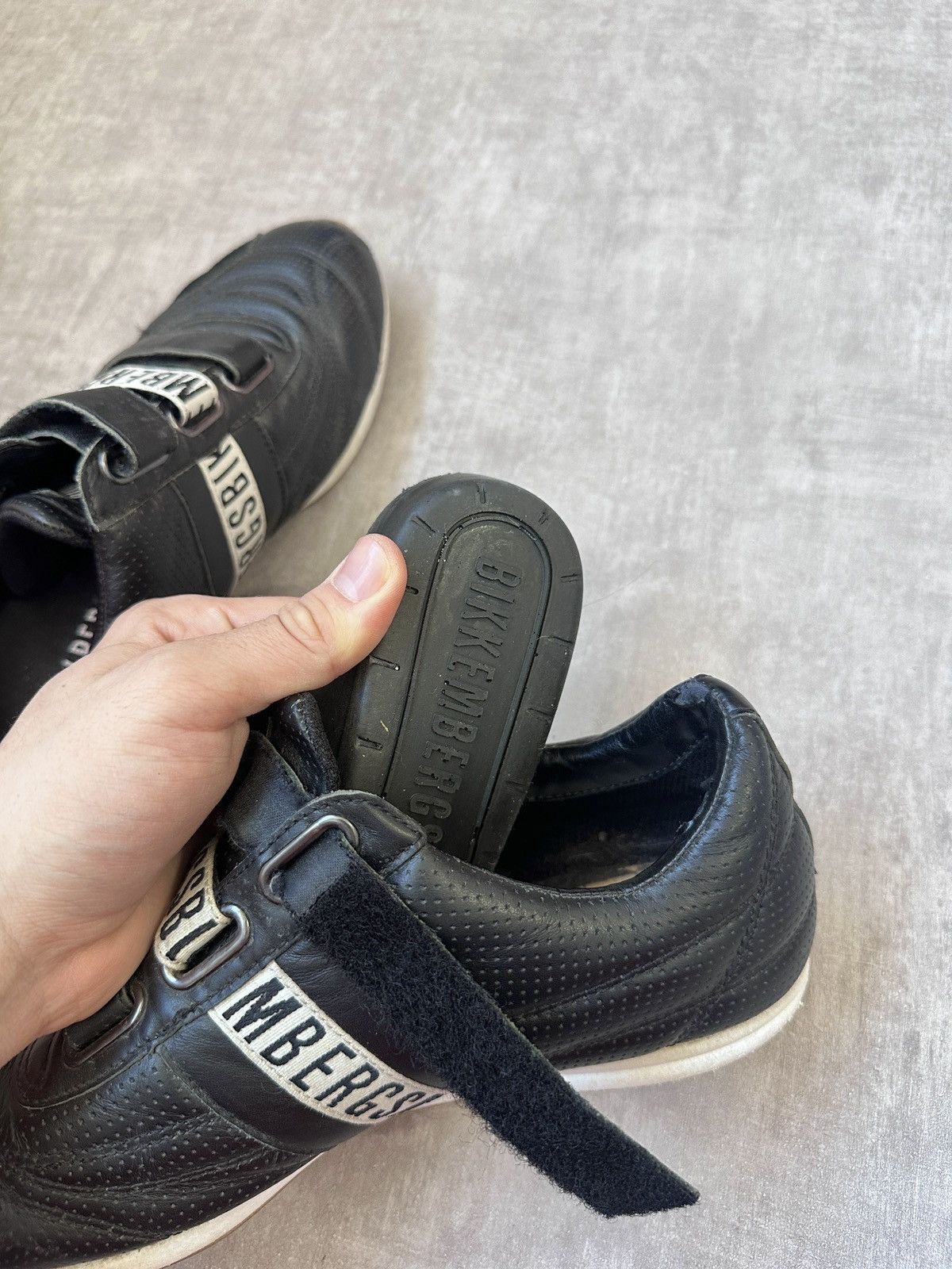 Dirk Bikkembergs Dirk Bikkembergs Archive Perforated Leather Velcro Sneakers Size US 9 / EU 42 - 10 Thumbnail