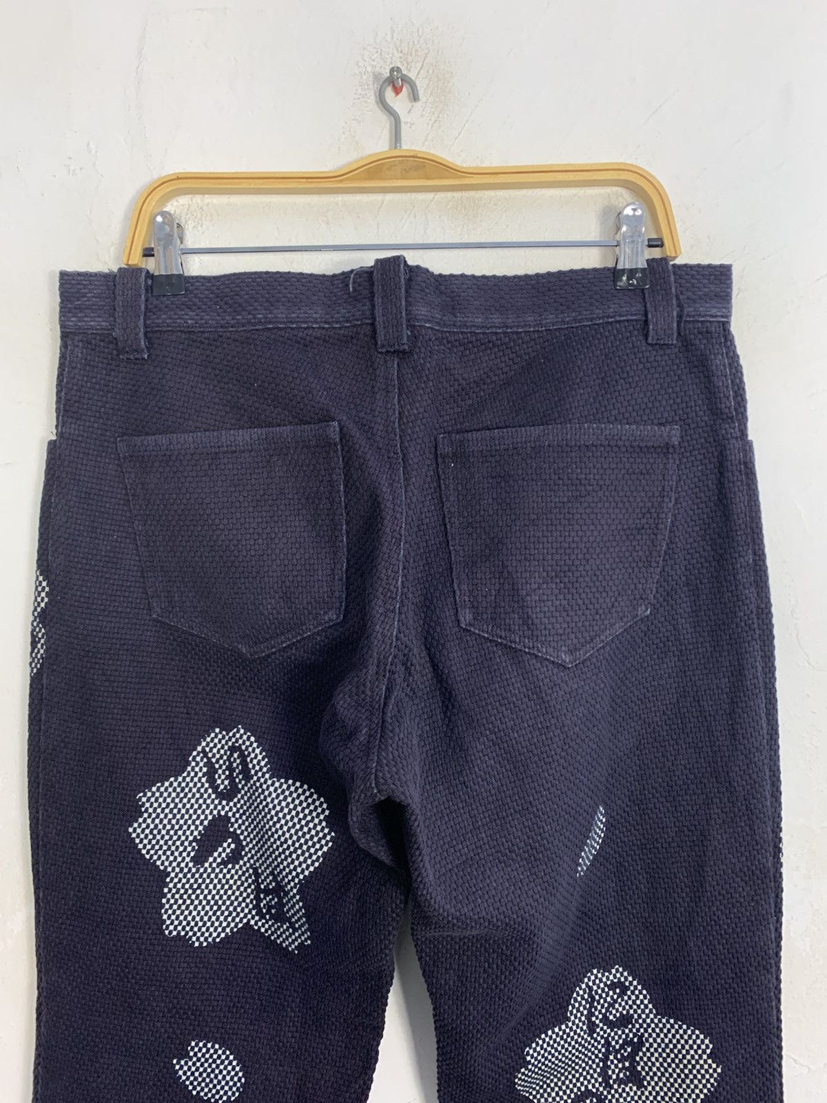 Japanese Brand Vintage Sashiko Denim Jean Karakuri Tamashi Kapital Size US 34 / EU 50 - 6 Thumbnail