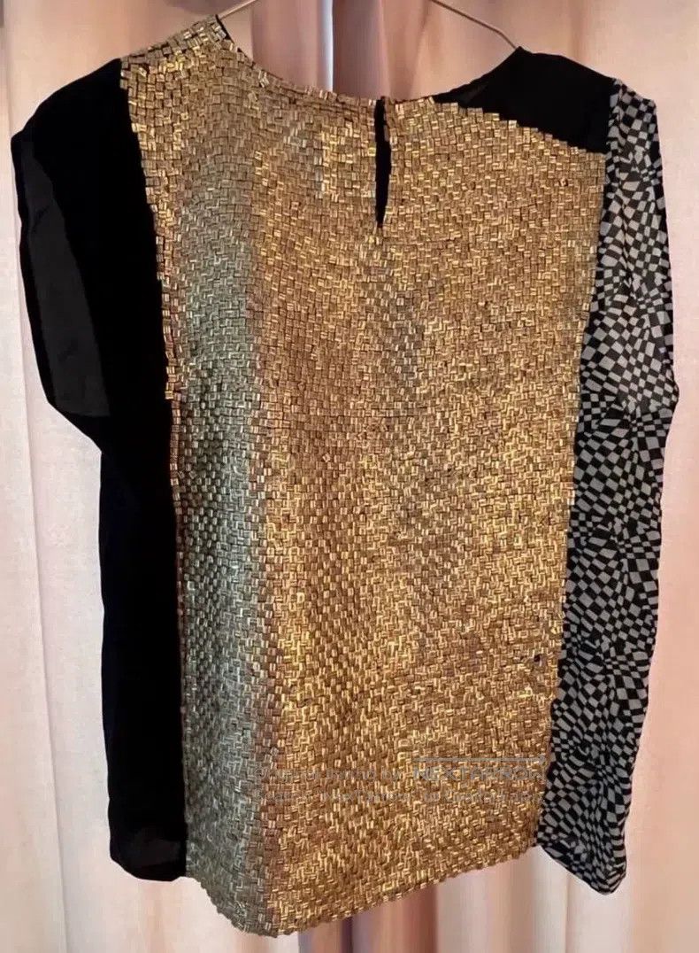 Dries Van Noten Dries Van Noten A super heavy-duty three-color silk vest t Size M / US 6-8 / IT 42-44 - 2 Thumbnail