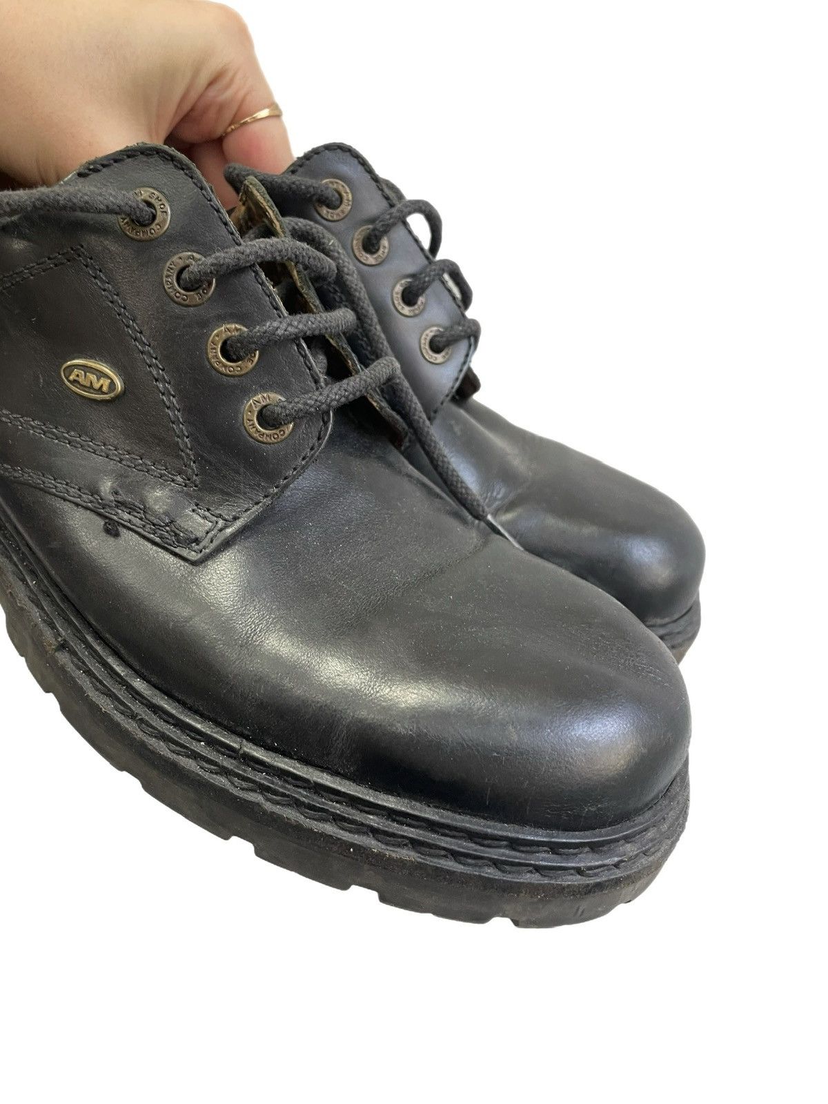 New Rock New Rock style leather shoes platform gothic vintage boots Size US 7.5 / EU 40-41 - 3 Thumbnail
