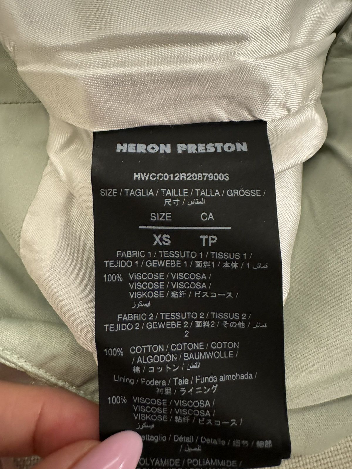 Heron Preston × SAMI MIRO VINTAGE HERON PRESTON X SAMI MIRO paneled denim mini skirt Size 26" / US 2 / IT 38 - 4 Thumbnail