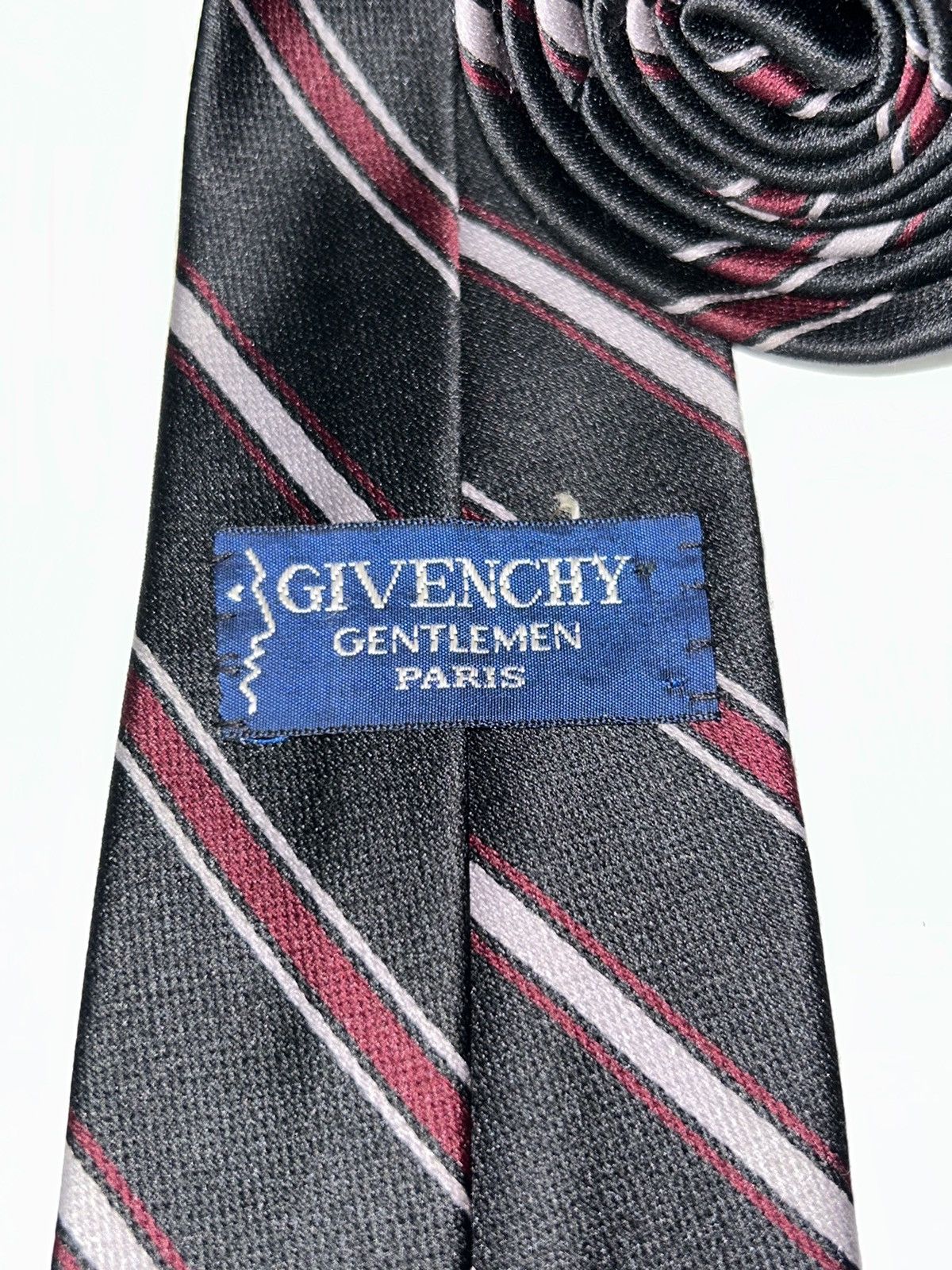 Givenchy Givenchy Gentleman Paris Black/Red/White Neck Tie Size ONE SIZE - 5 Thumbnail