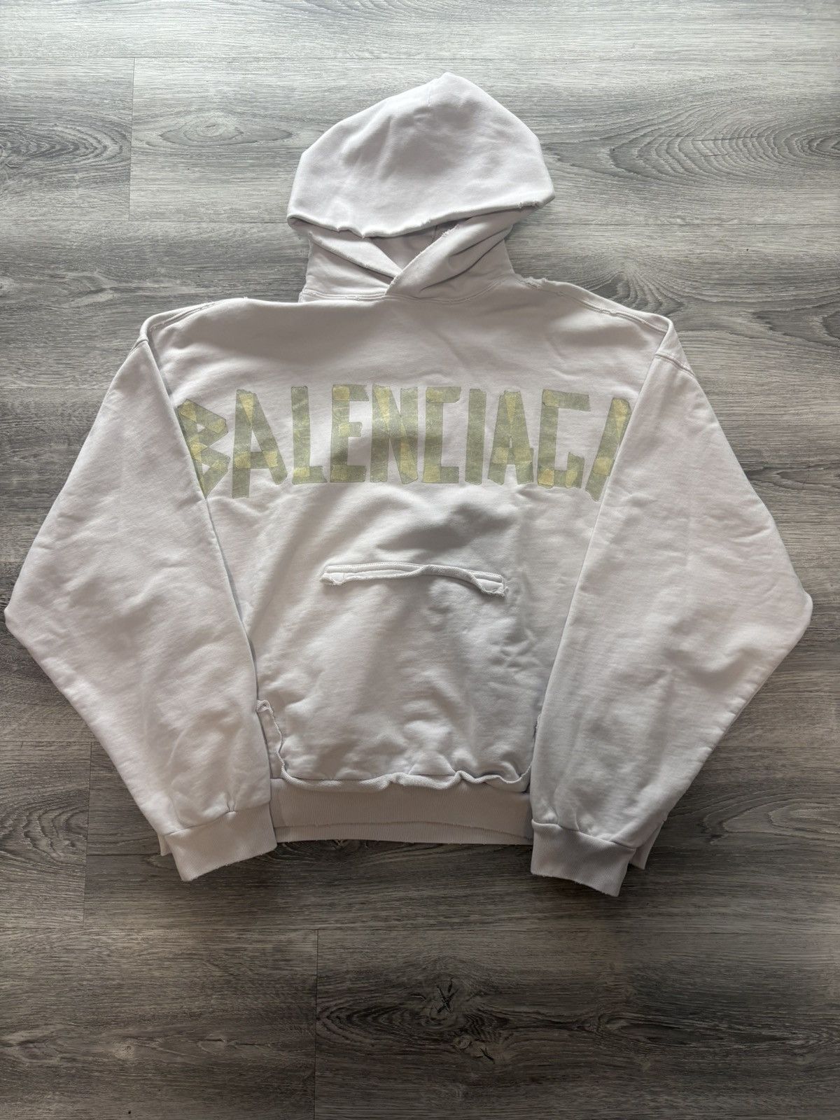 Balenciaga Balenciaga Tape Hoodie Size US S / EU 44-46 / 1 - 1 Thumbnail