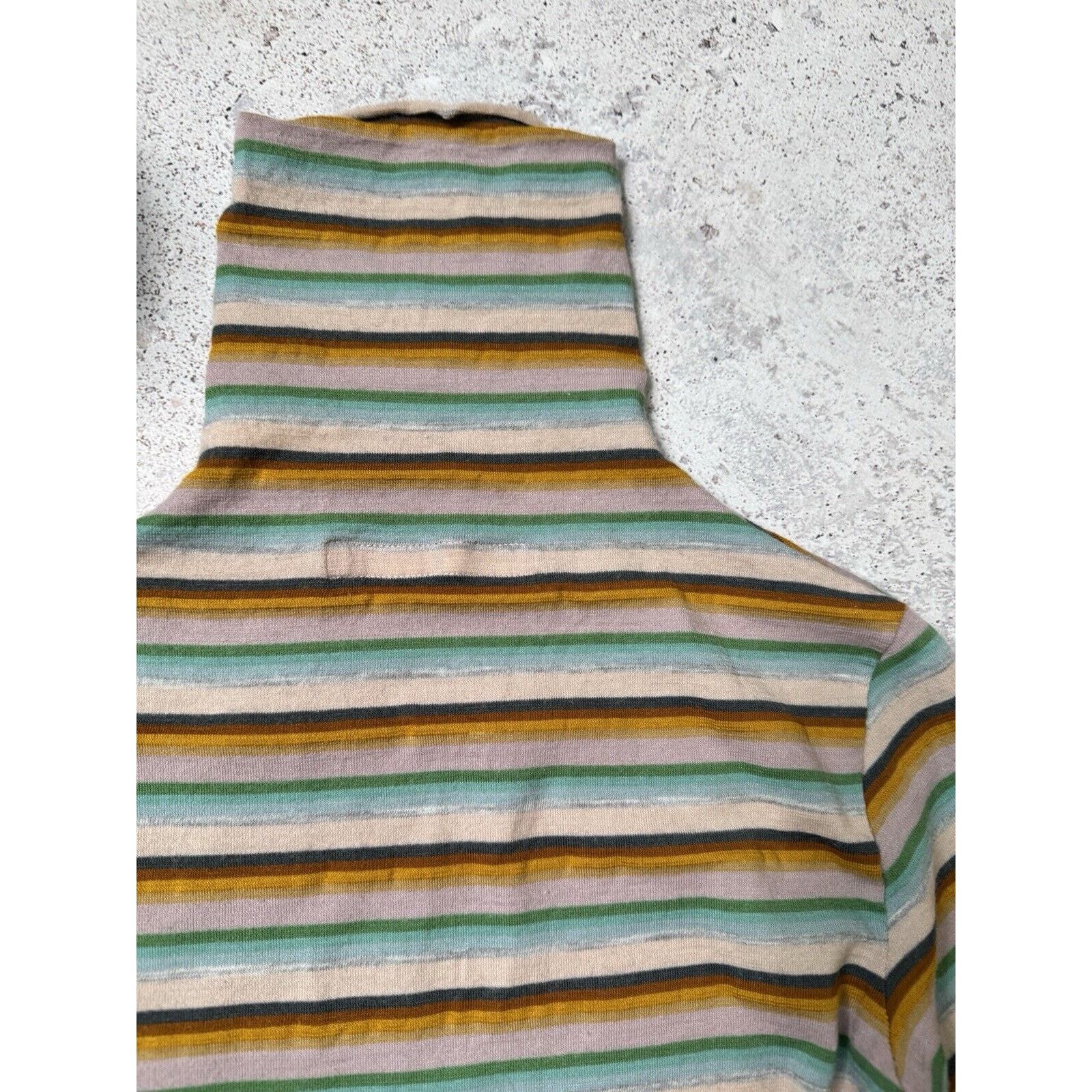 Miss Sixty Vintge Miss Sixty Turtleneck Sweater Avant Garde Striped Size L / US 10 / IT 46 - 20 Thumbnail