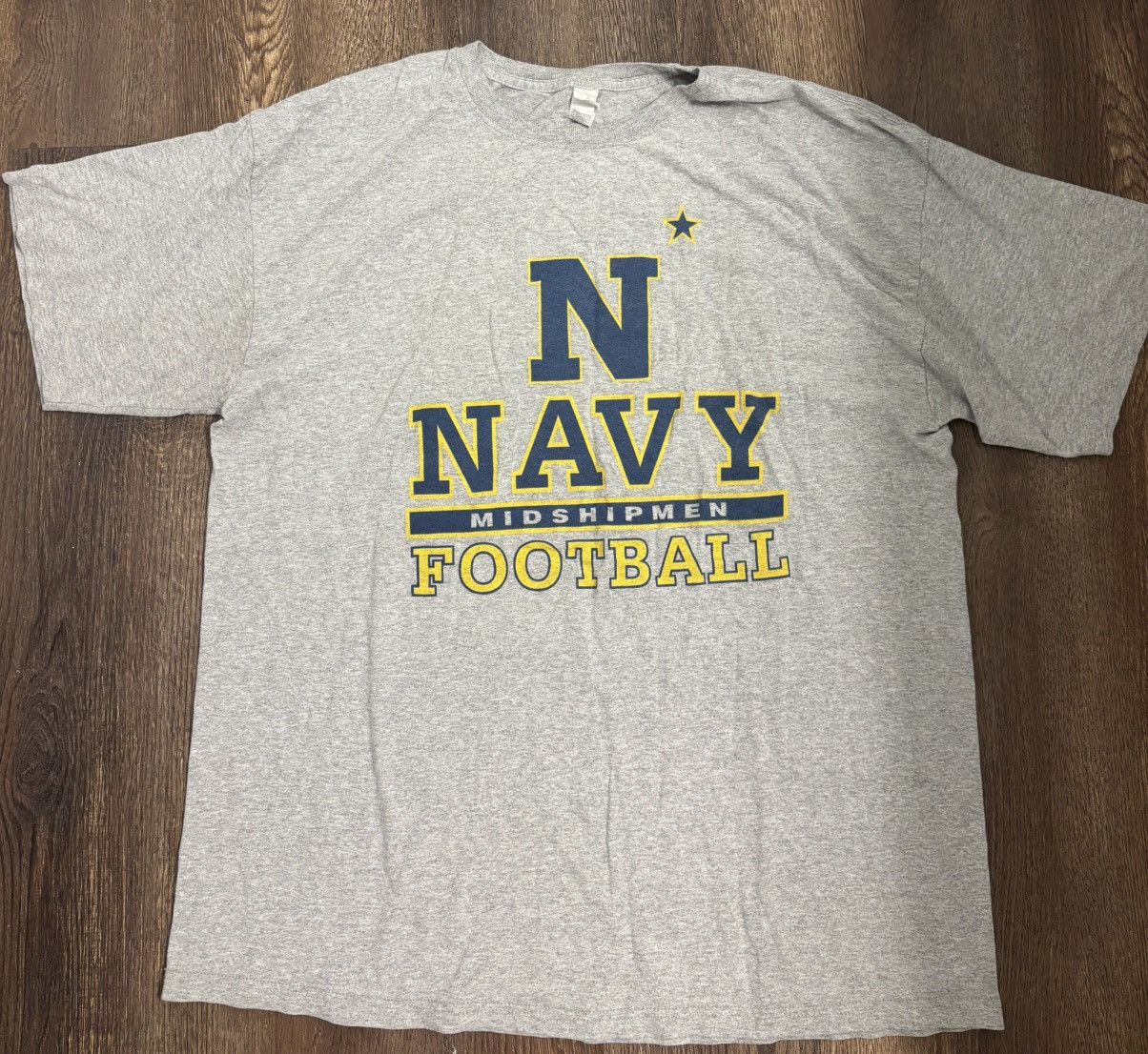 NCAA × Vintage Navy Midshipmen football tee Size US XL / EU 56 / 4 - 1 Thumbnail