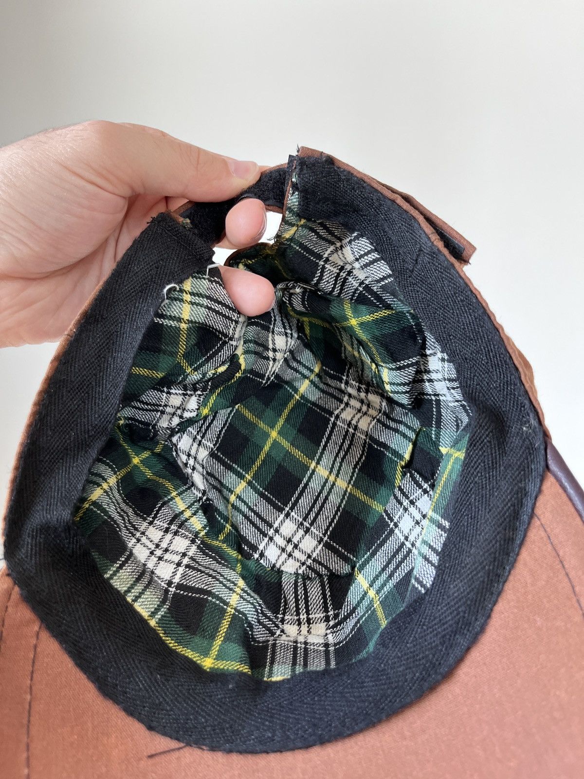 Vintage OXFORD Vintage Leather Brown Tartan Basseball Hat Cap Size ONE SIZE - 13 Thumbnail