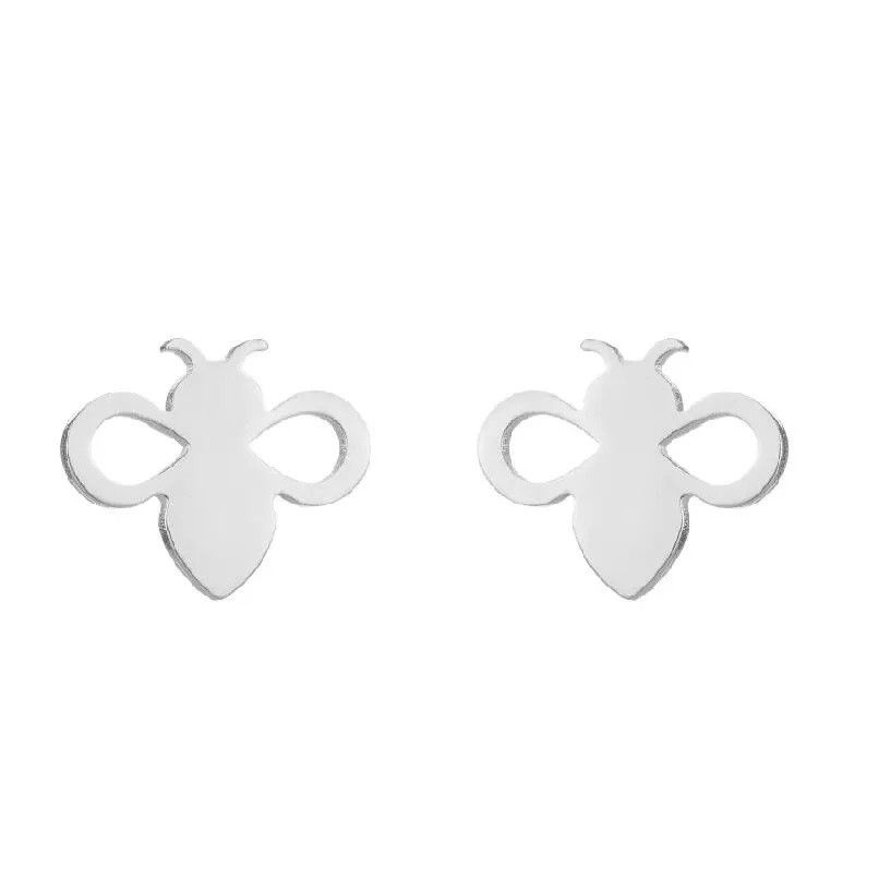 Jewelry Bee Mini Stud Earrings Charm Earring Gift Size ONE SIZE - 2 Thumbnail