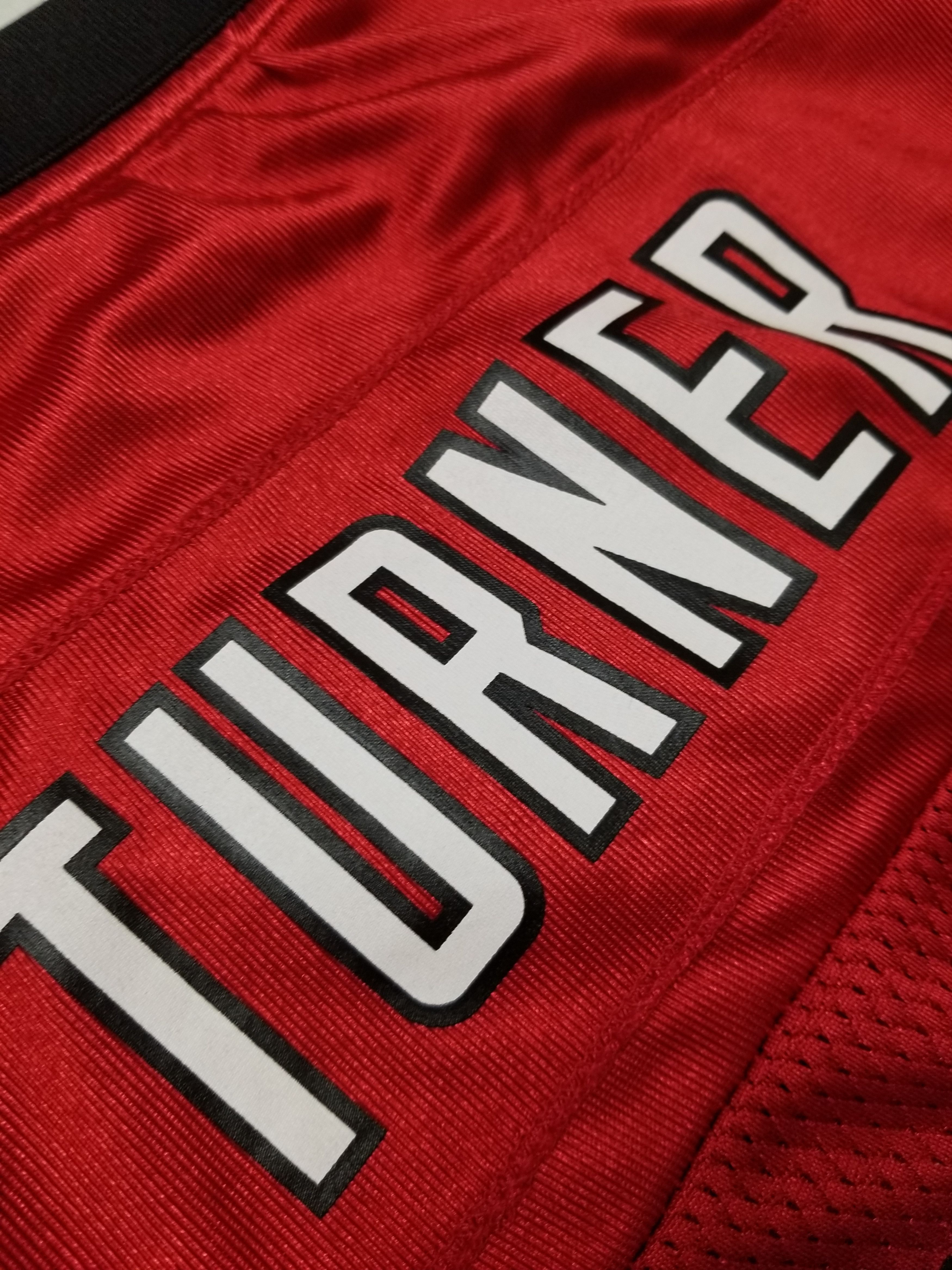 Reebok Atlanta Falcons #33 Turner Reebok Red Edition NFL Jersey Size US M / EU 48-50 / 2 - 7 Thumbnail