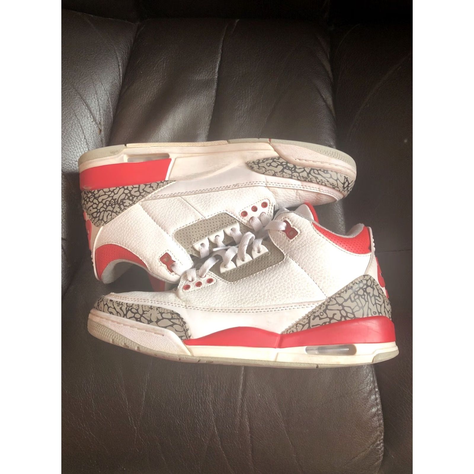 Jordan Brand Nike Air Jordan 3 Retro Fire Red White Grey Black DN3707-160 Men’s 8.5 Shoes Sneaker Retro Jordan 3 Mens Size US 9 / EU 42 - 3 Thumbnail