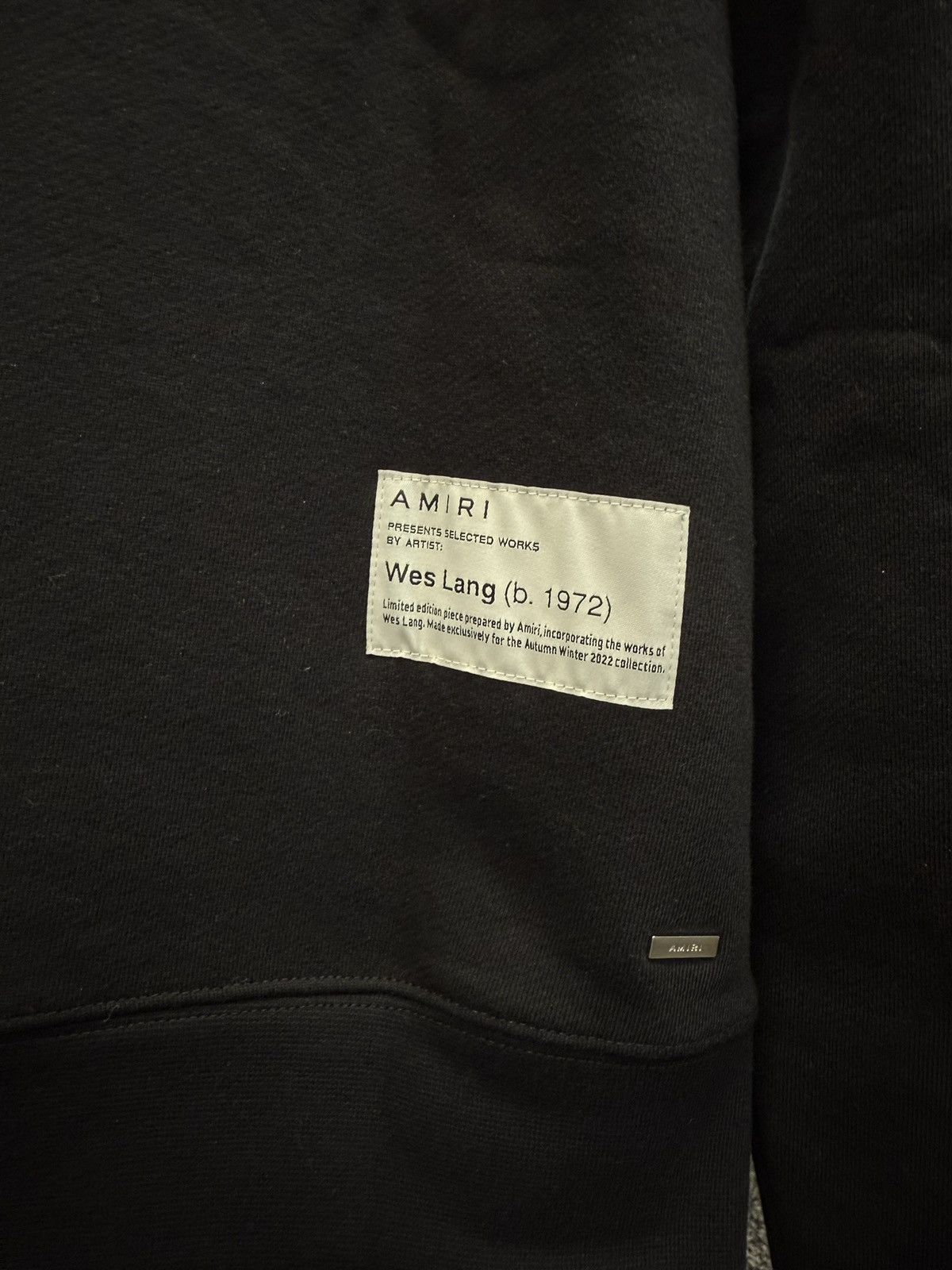 Amiri × Wes Lang Checker Skull Crewneck Sweatshirt Black Size US L / EU 52-54 / 3 - 3 Thumbnail