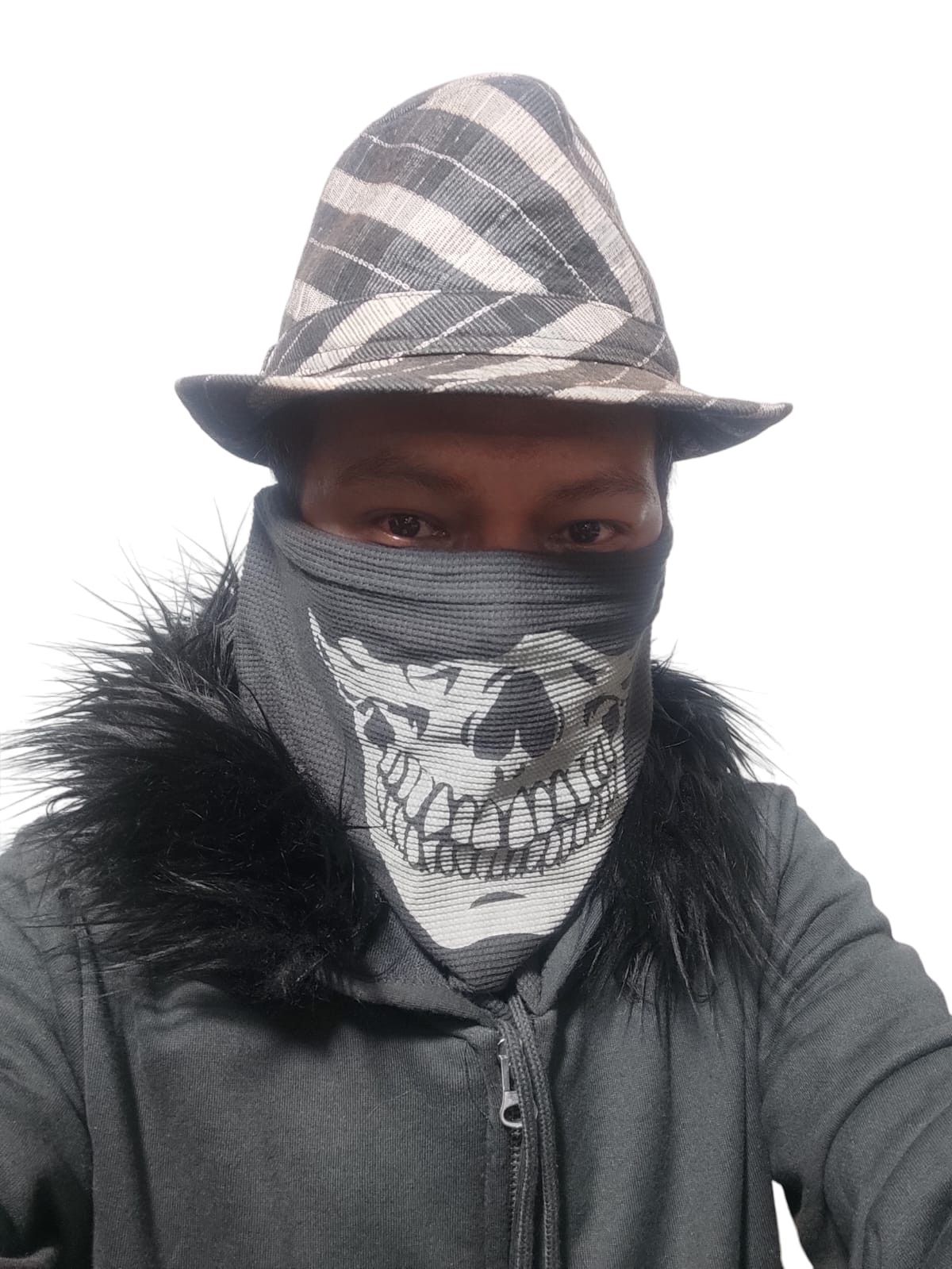 Hysteric Glamour Estilo Mask Skull Zipper Fur Hoodie IfSixWasNine LGB style Size US M / EU 48-50 / 2 - 3 Thumbnail