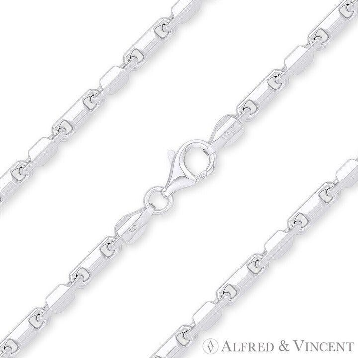 Other 2.8mm Heshe Link Bar Chain Bracelet in .925 Sterling Silver Size ONE SIZE - 1 Preview