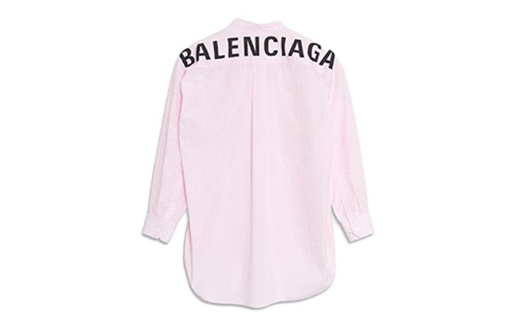 Balenciaga o1mt1gz1124 New Swing Shirt in Pink Size M / US 6-8 / IT 42-44 - 2 Thumbnail