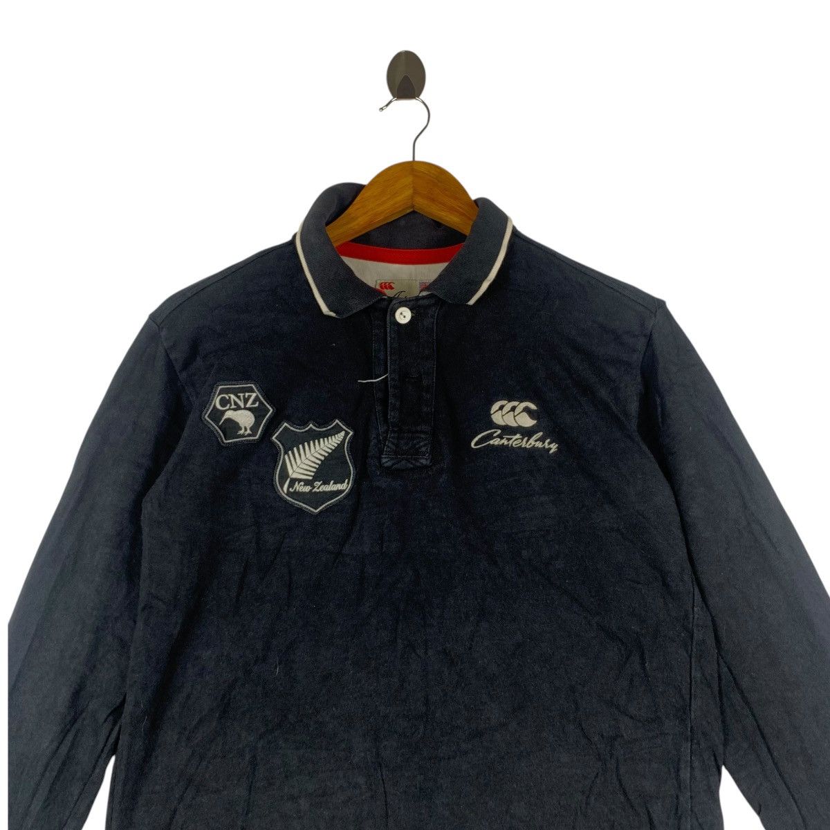 Vintage CANTERBURY AOTEAROA COLLECTION Rugby Tee Shirt Top Polo Size US M / EU 48-50 / 2 - 2 Thumbnail